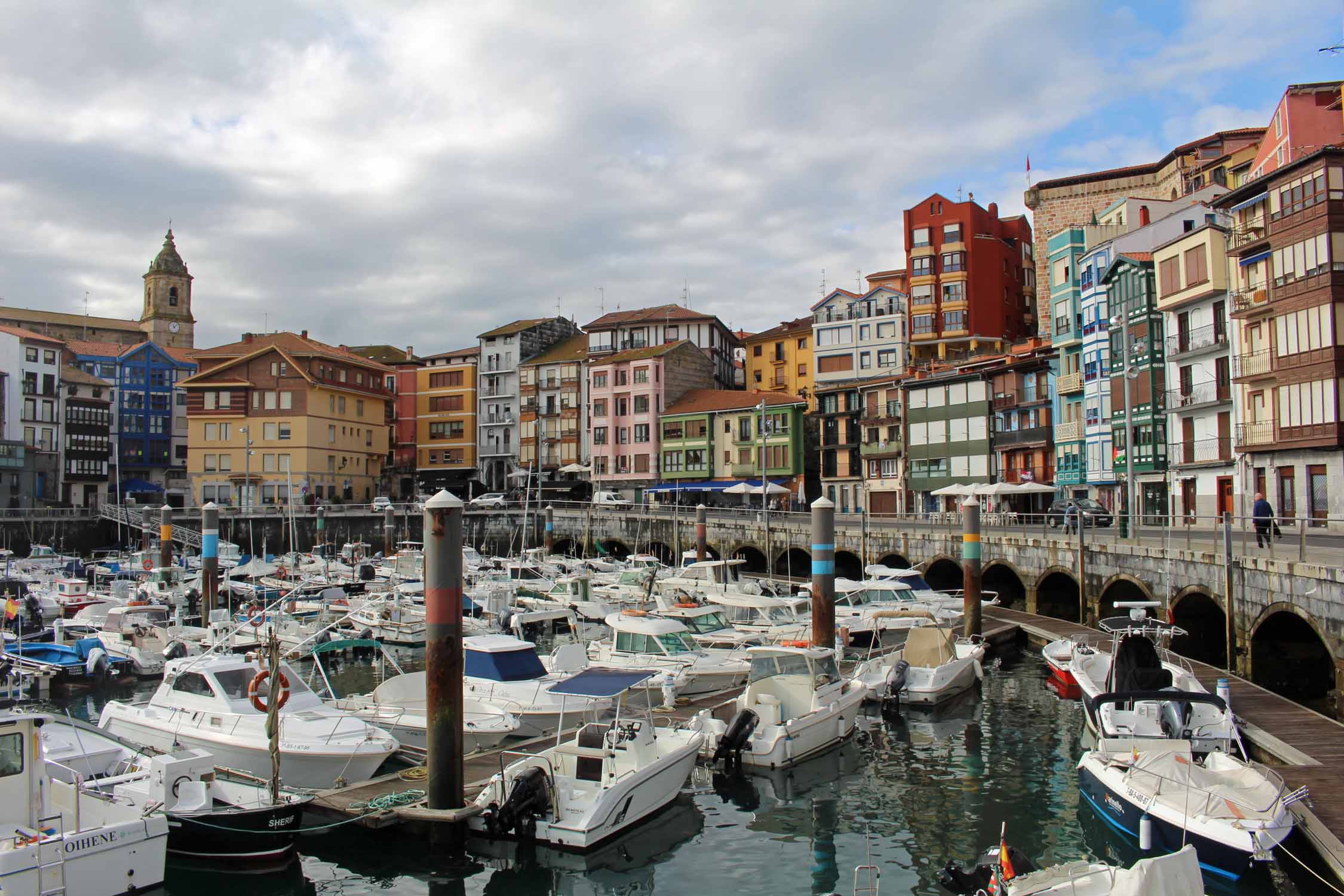 Bermeo, port, bateaux