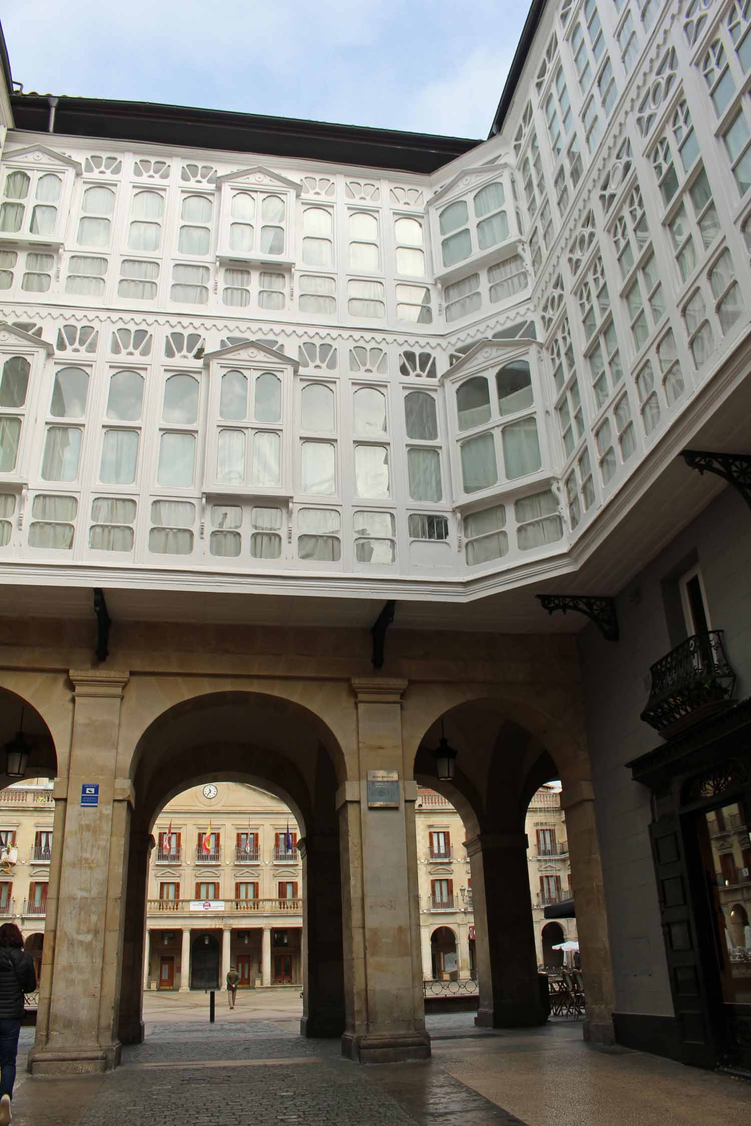 Vitoria-Gasteiz, place d'Espagne, vitres