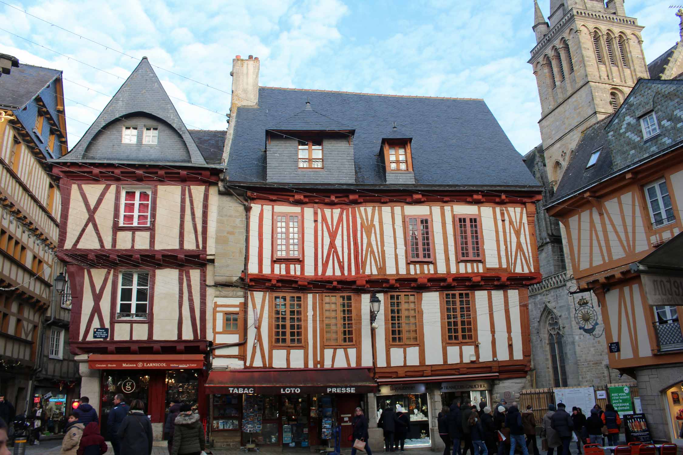 Vannes, maisons à colombages