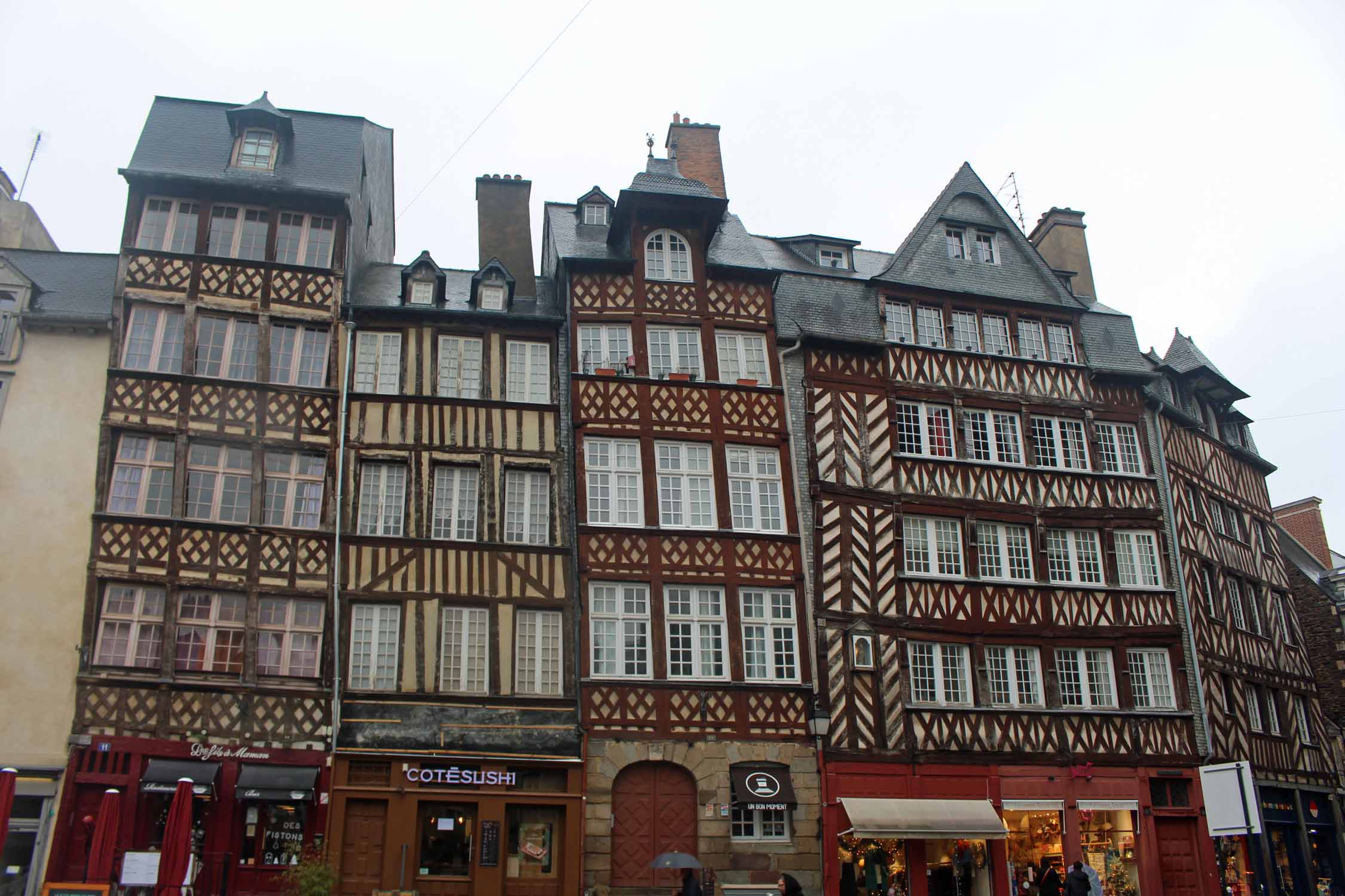 Rennes, maisons à pans de bois