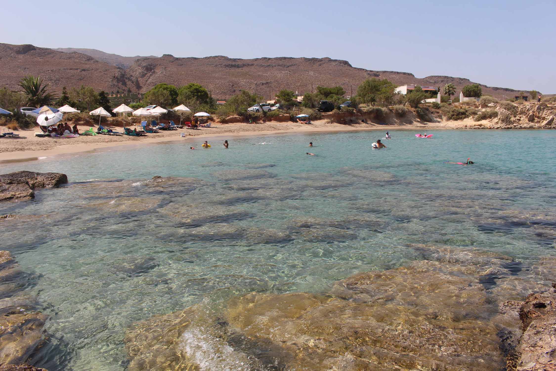 Crète, Xerokampos, plage