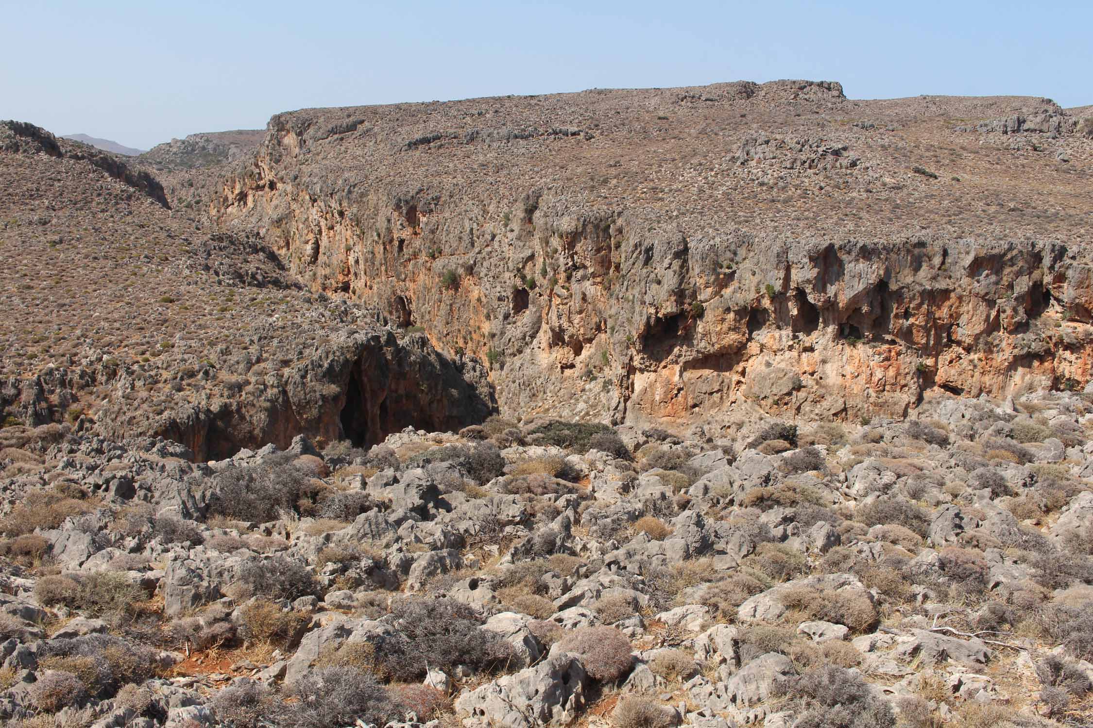 Crète, Xerokampos, canyon