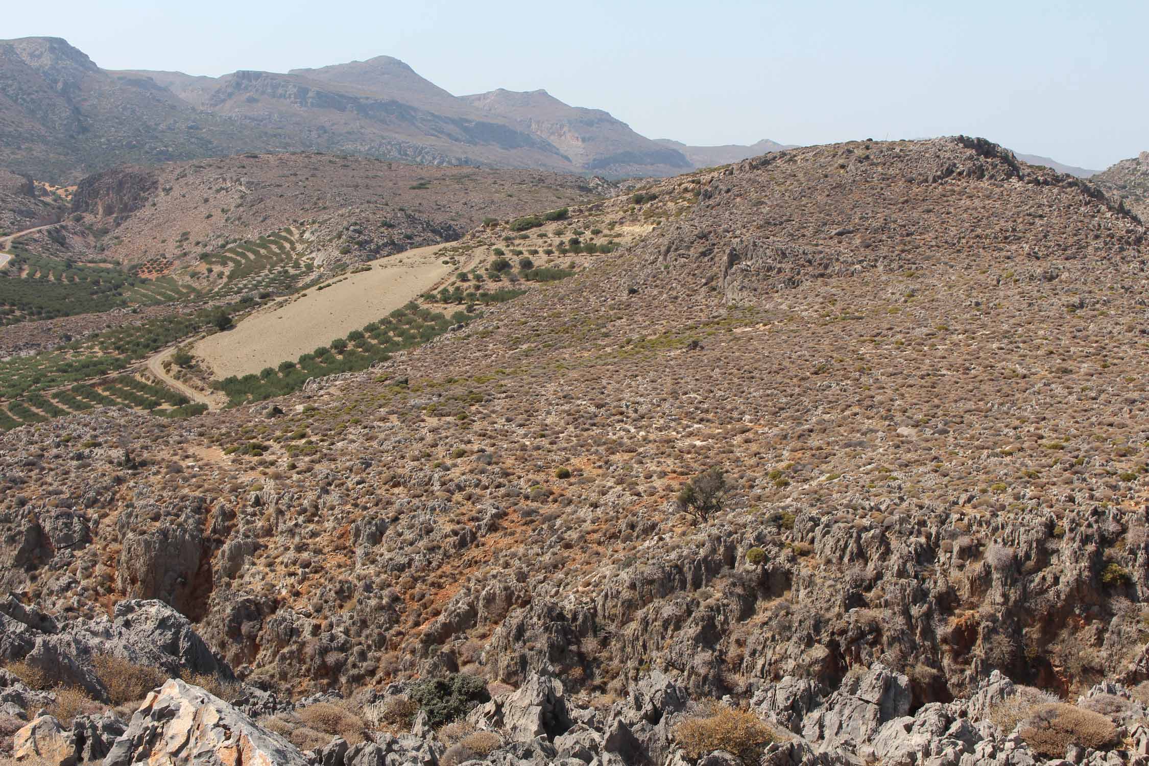 Crète, Xerokampos, paysage