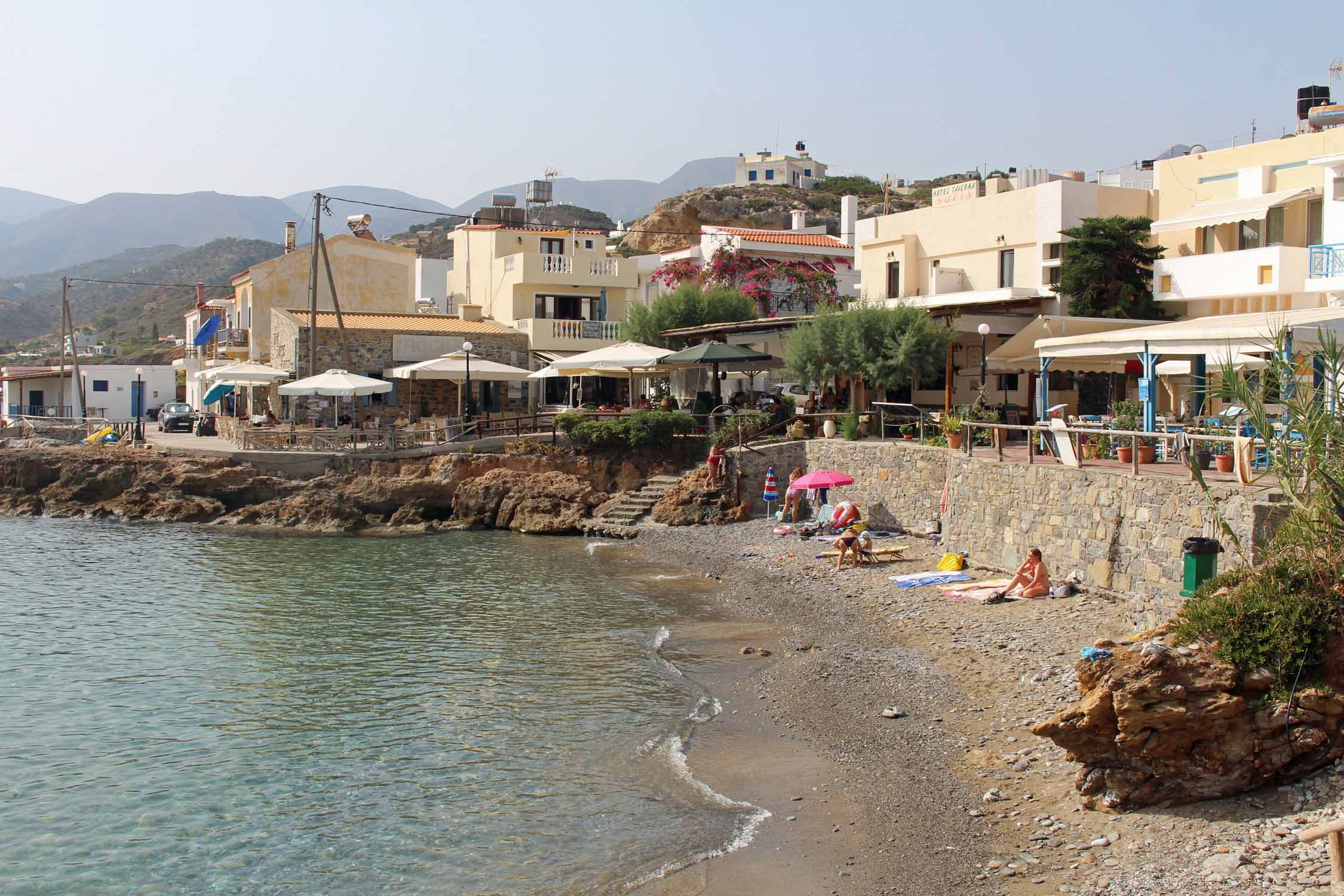 Crète, Mochlos, plage