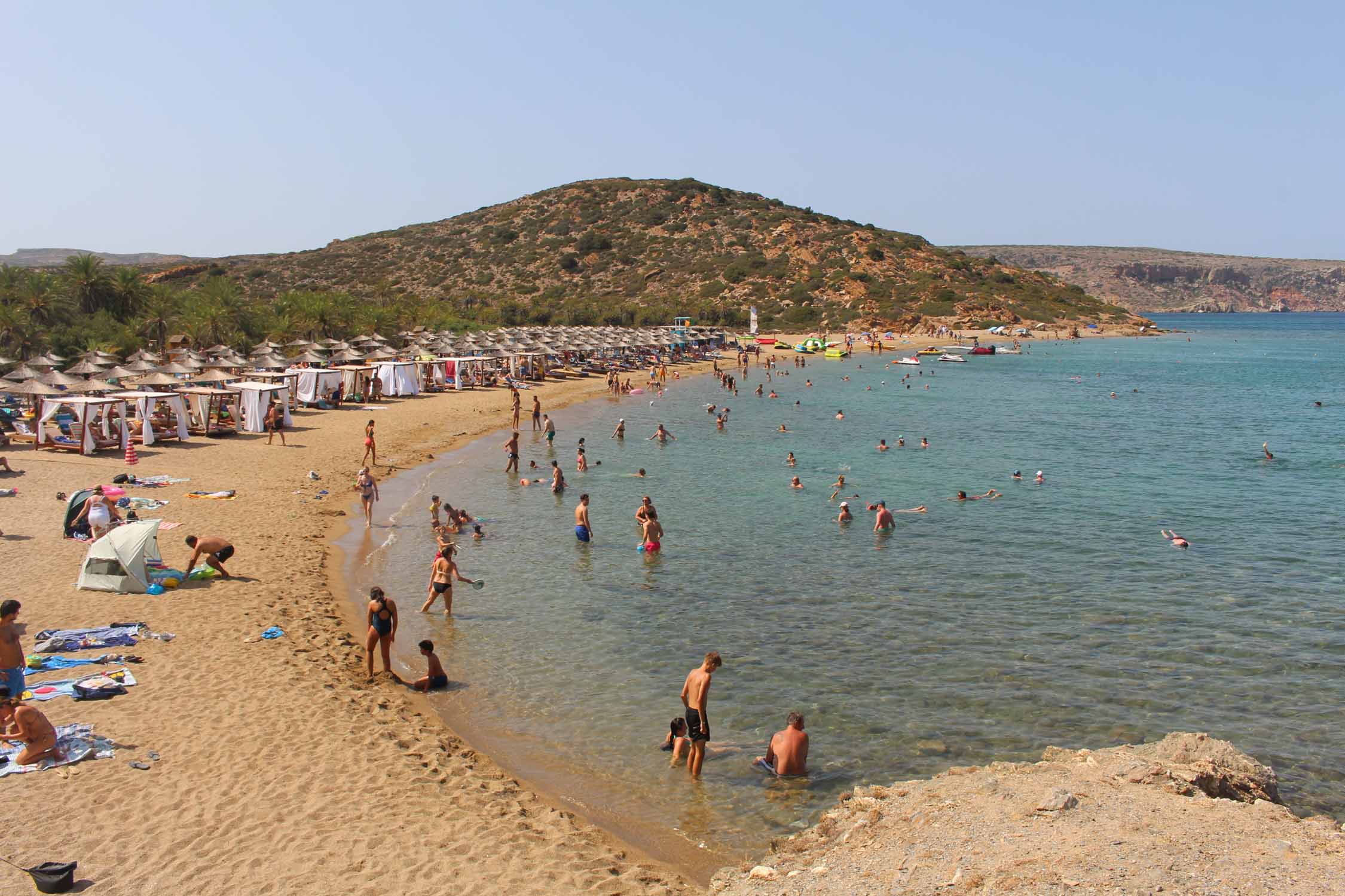 Crète, plage de Vai