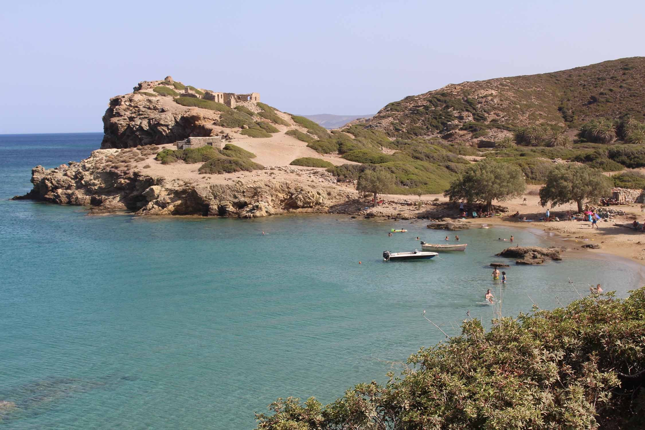 Crète, plage de Itanos, paysage