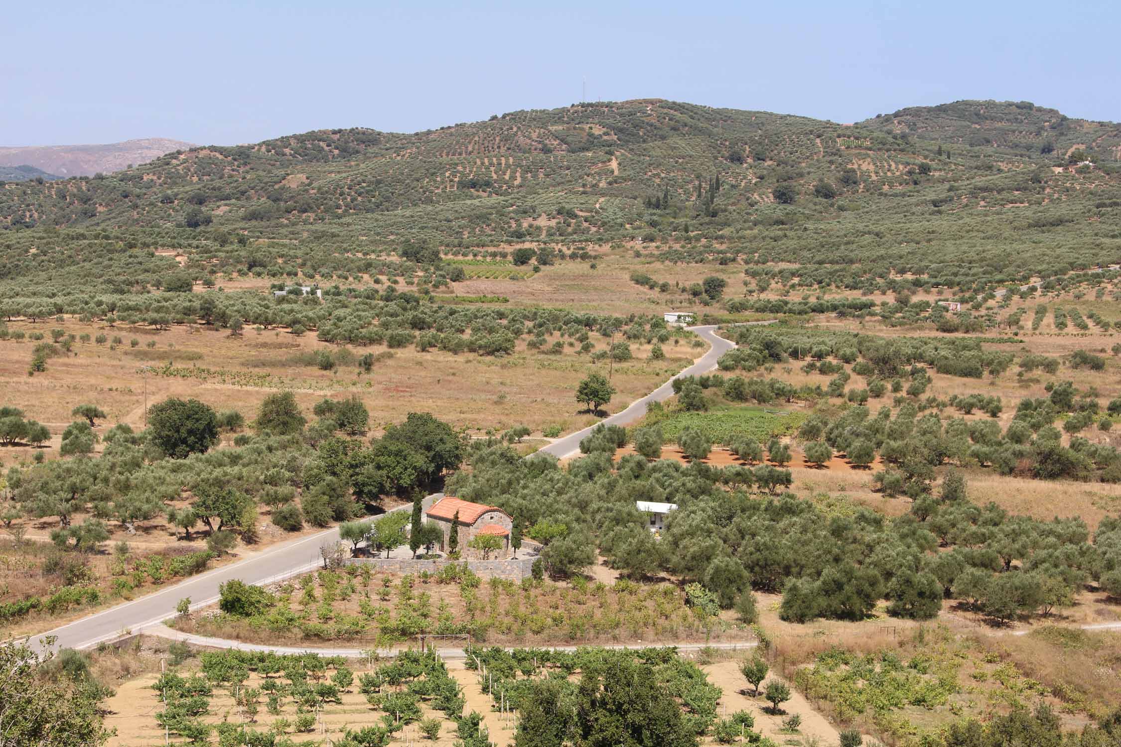 Crète, Mochos, paysage