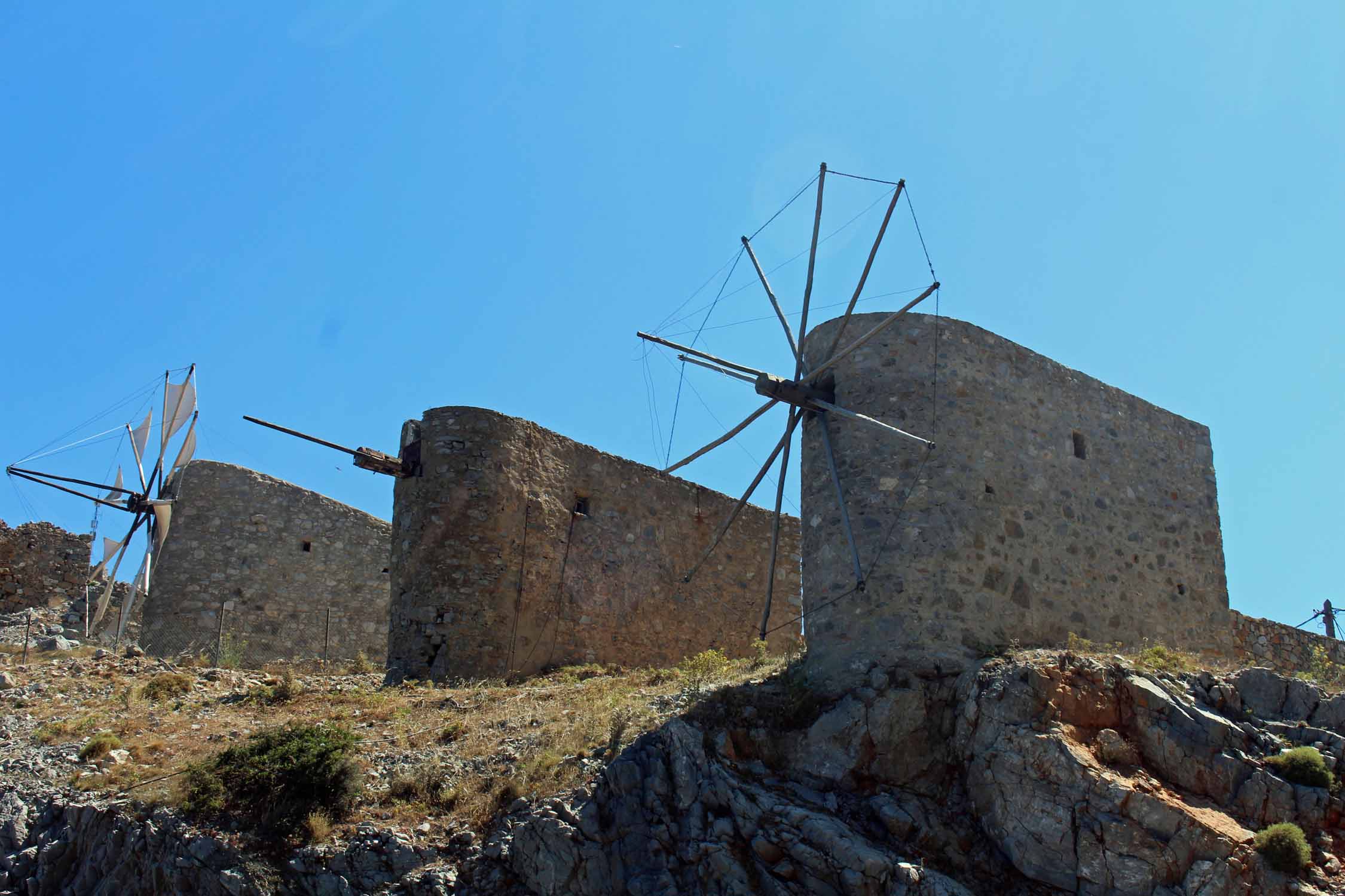 Crète, moulins à vent, Seli Ambelou