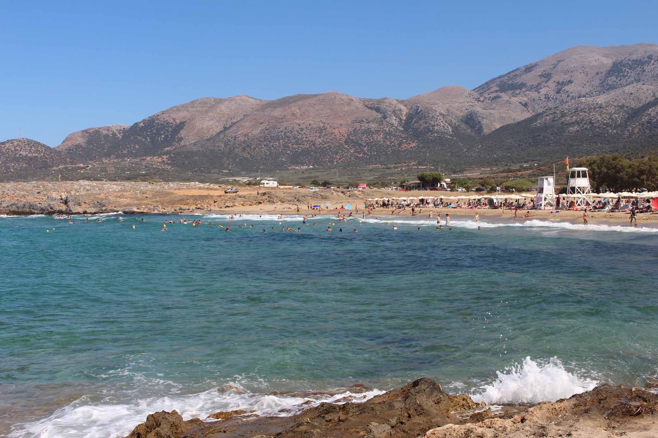 Crète, Malia, plage de Potamos