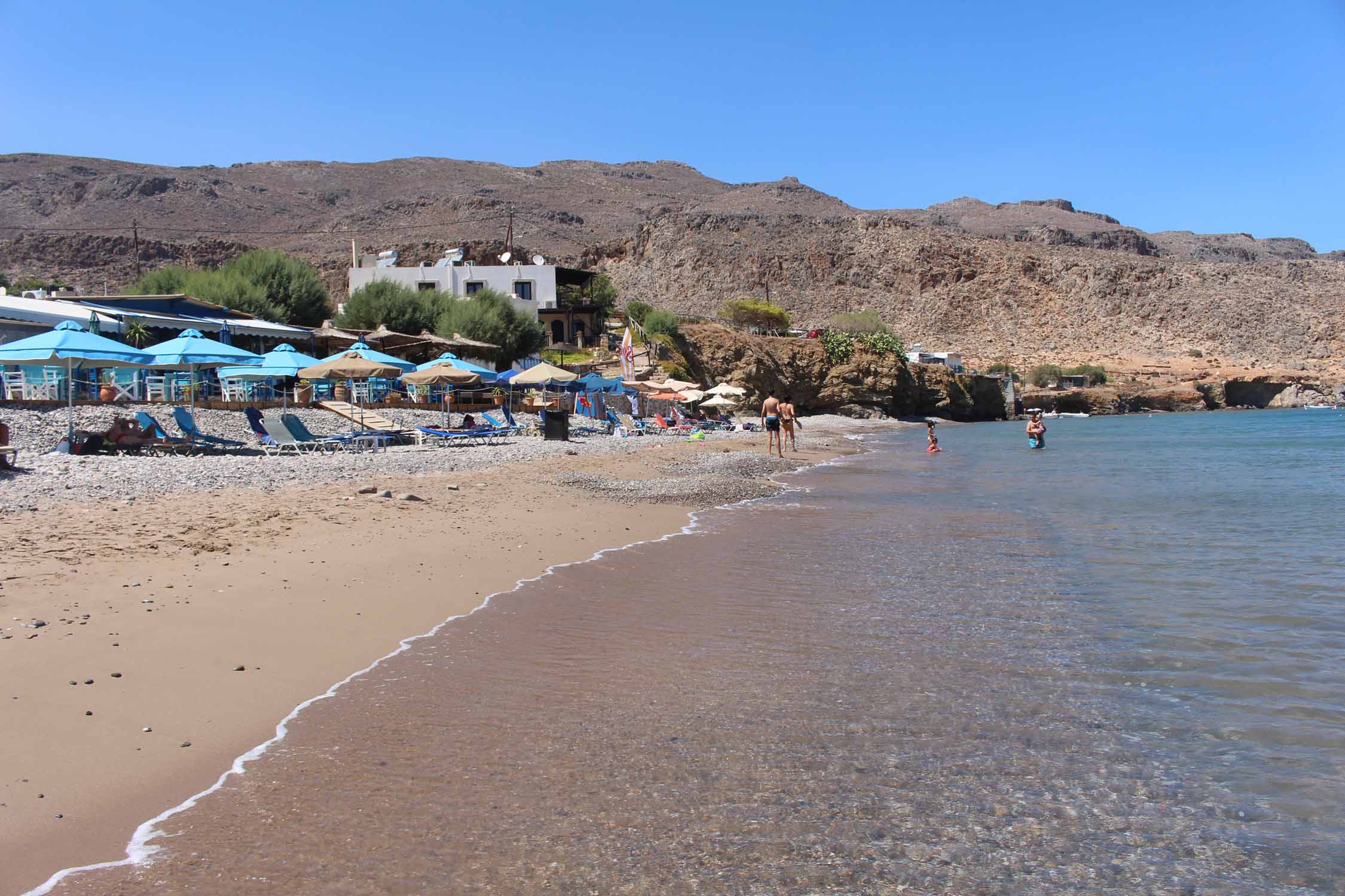 Crète, Zakros, plage de Kato