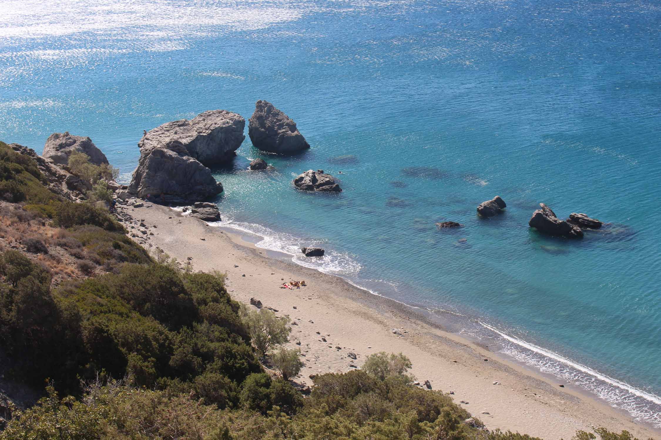 Crète, plage de Sindonia