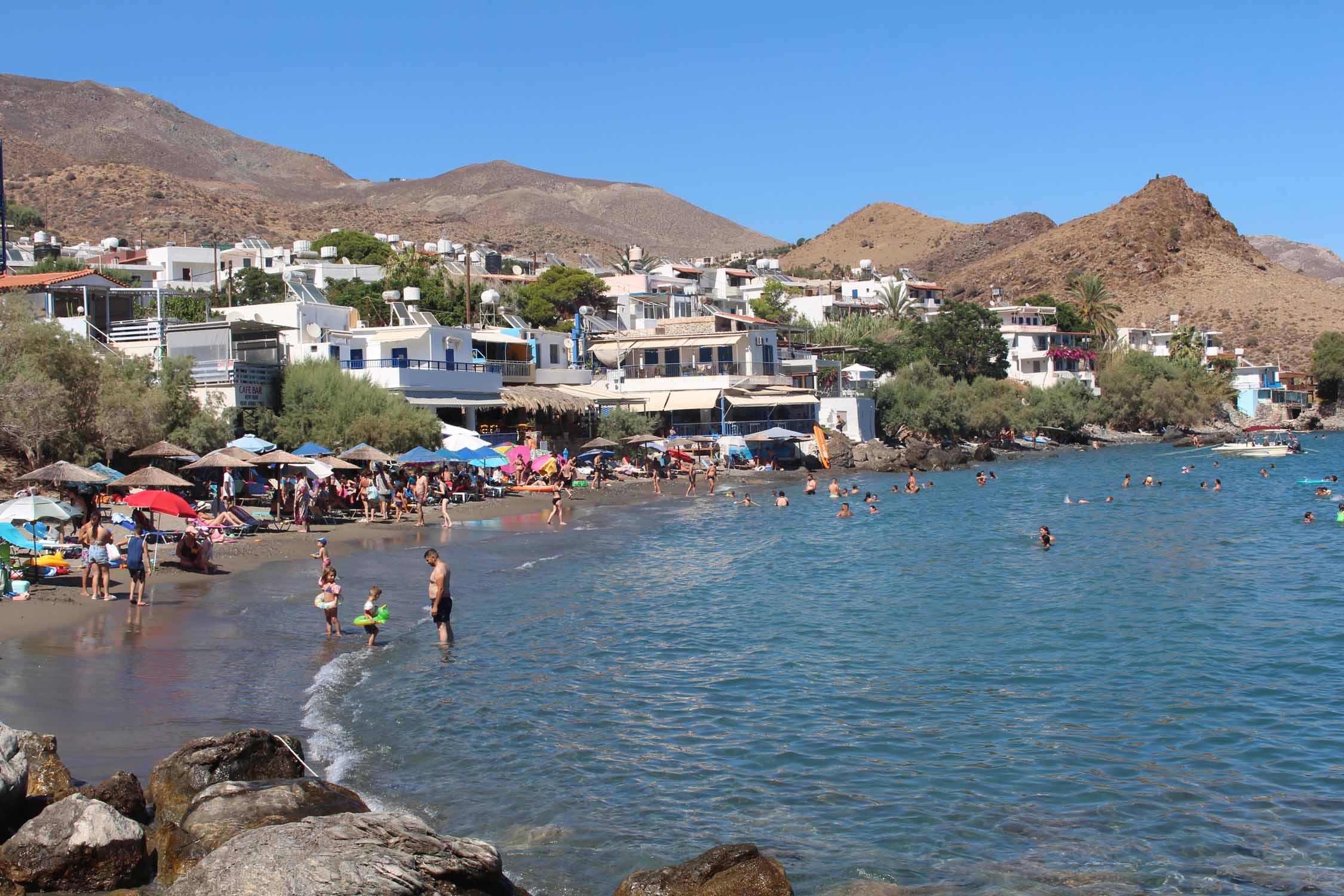 Crète, plage de Lentas