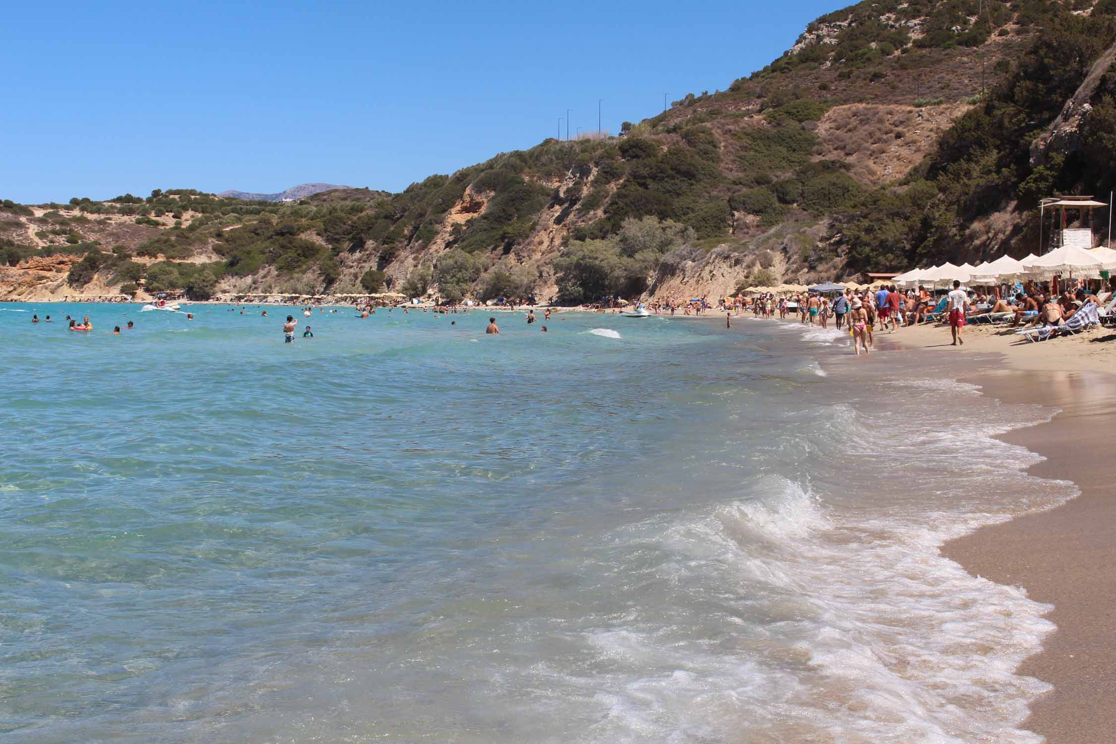 Crète, plage de Voulismas