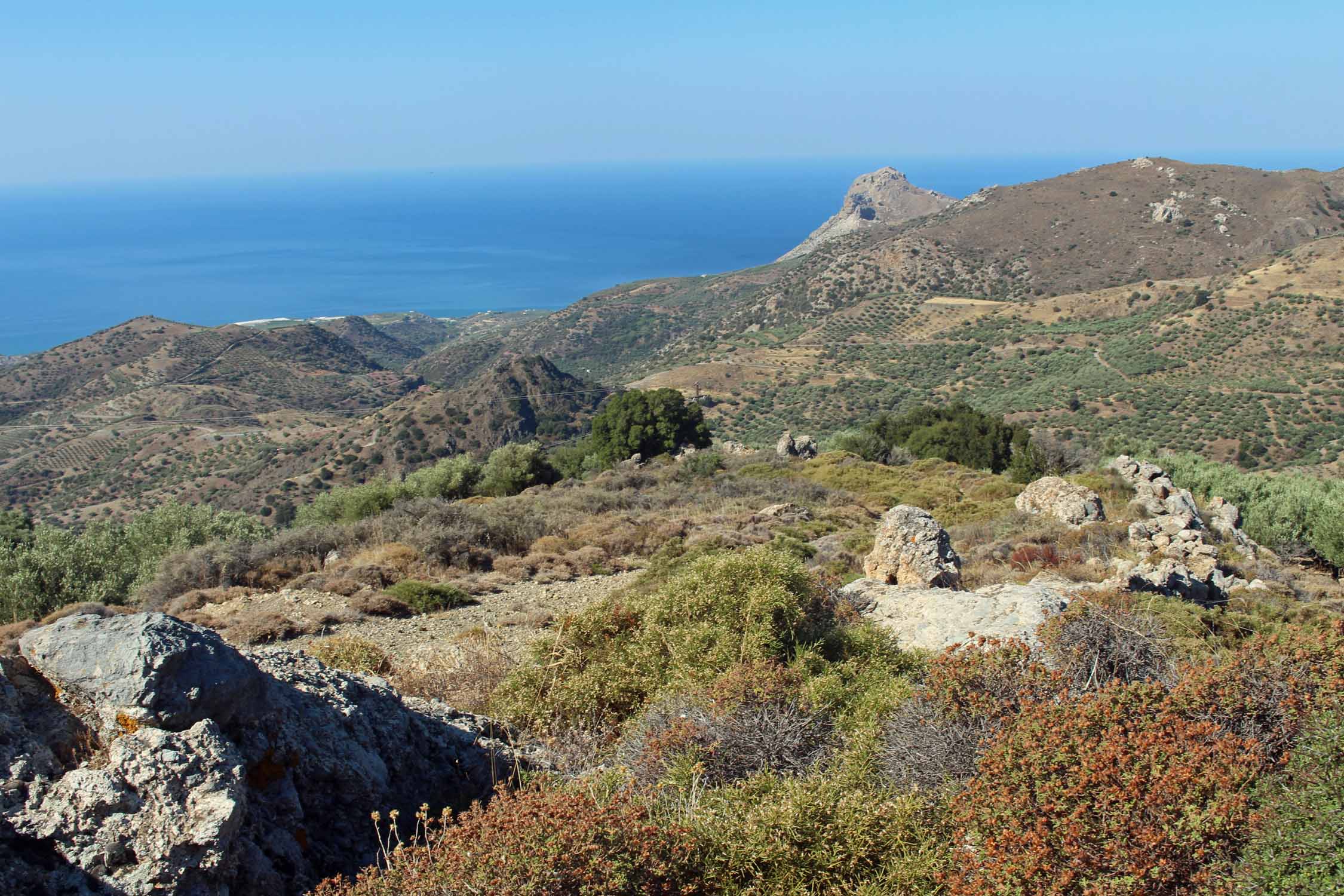 Crète, Agios Vasileios, paysage