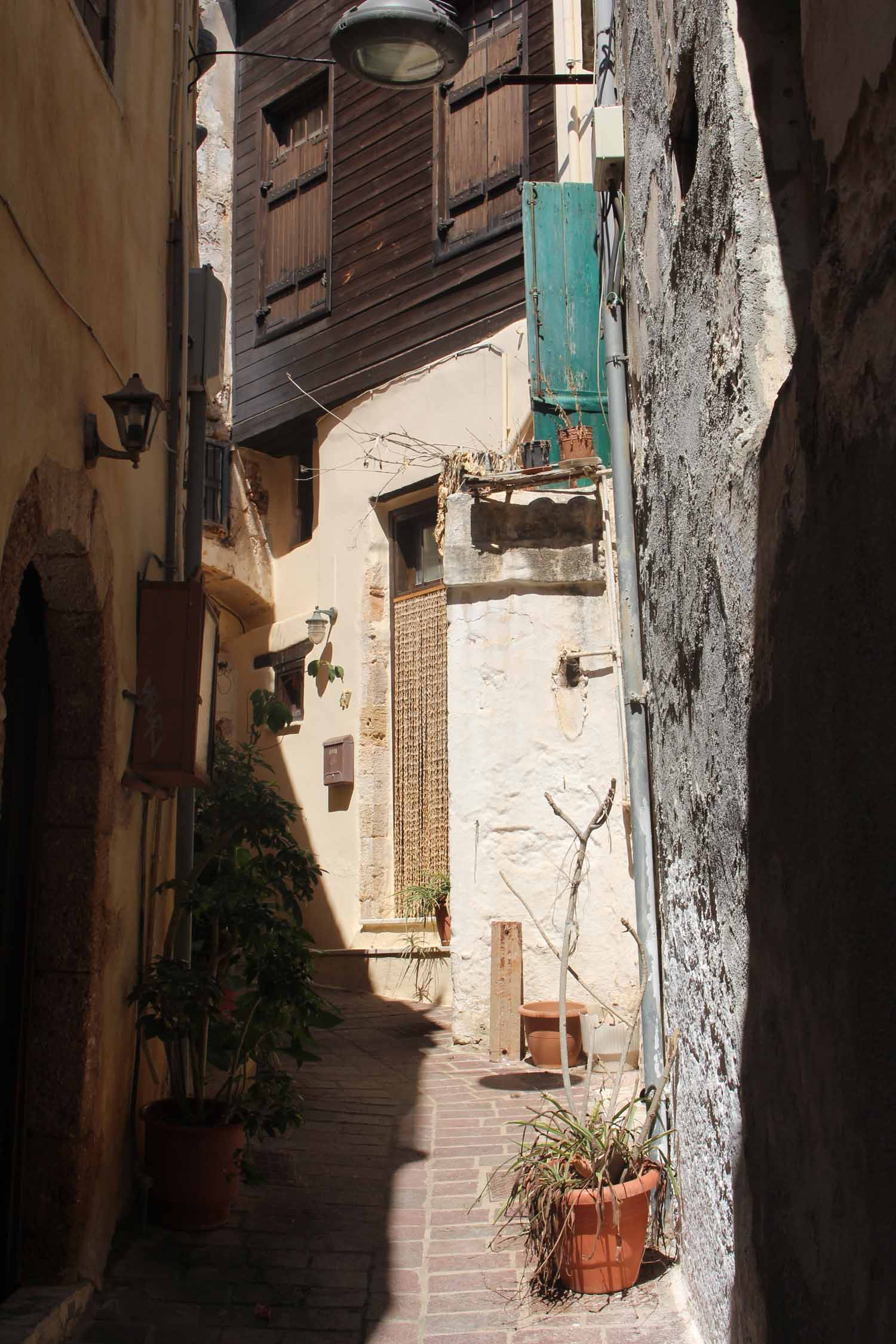 Crète, La Canée, ruelle typique