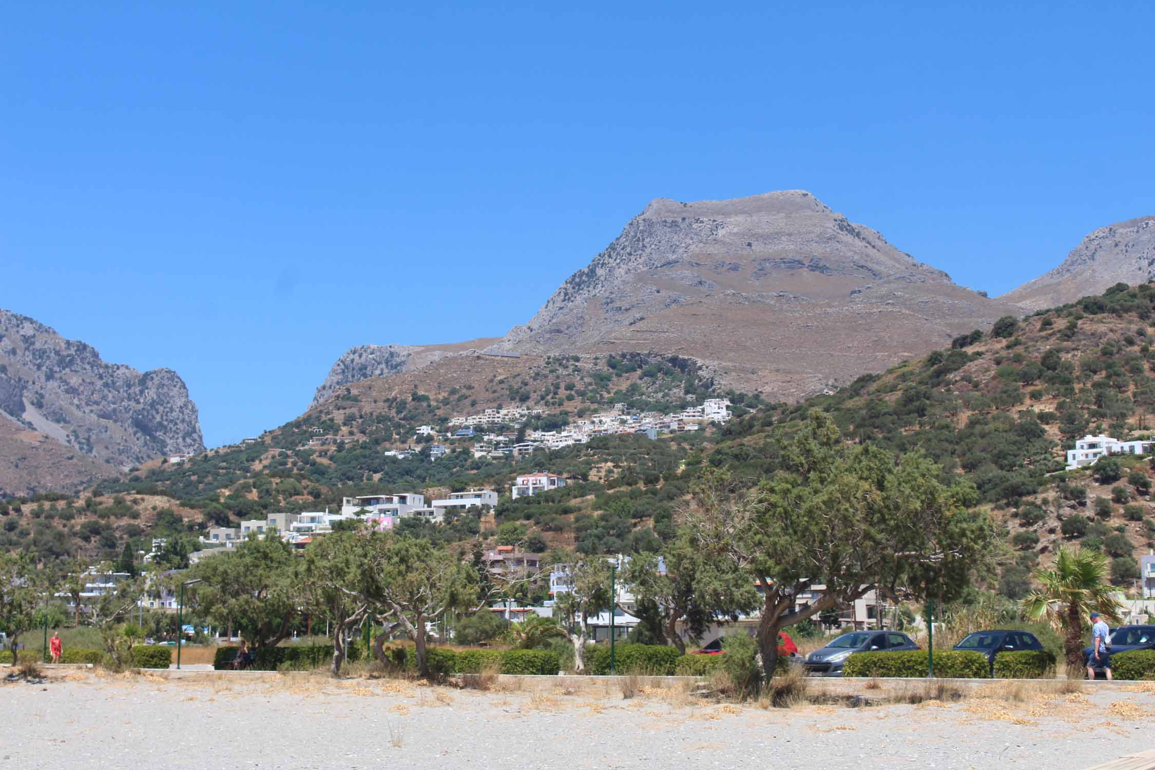 Crète, plage de Plakias, paysage