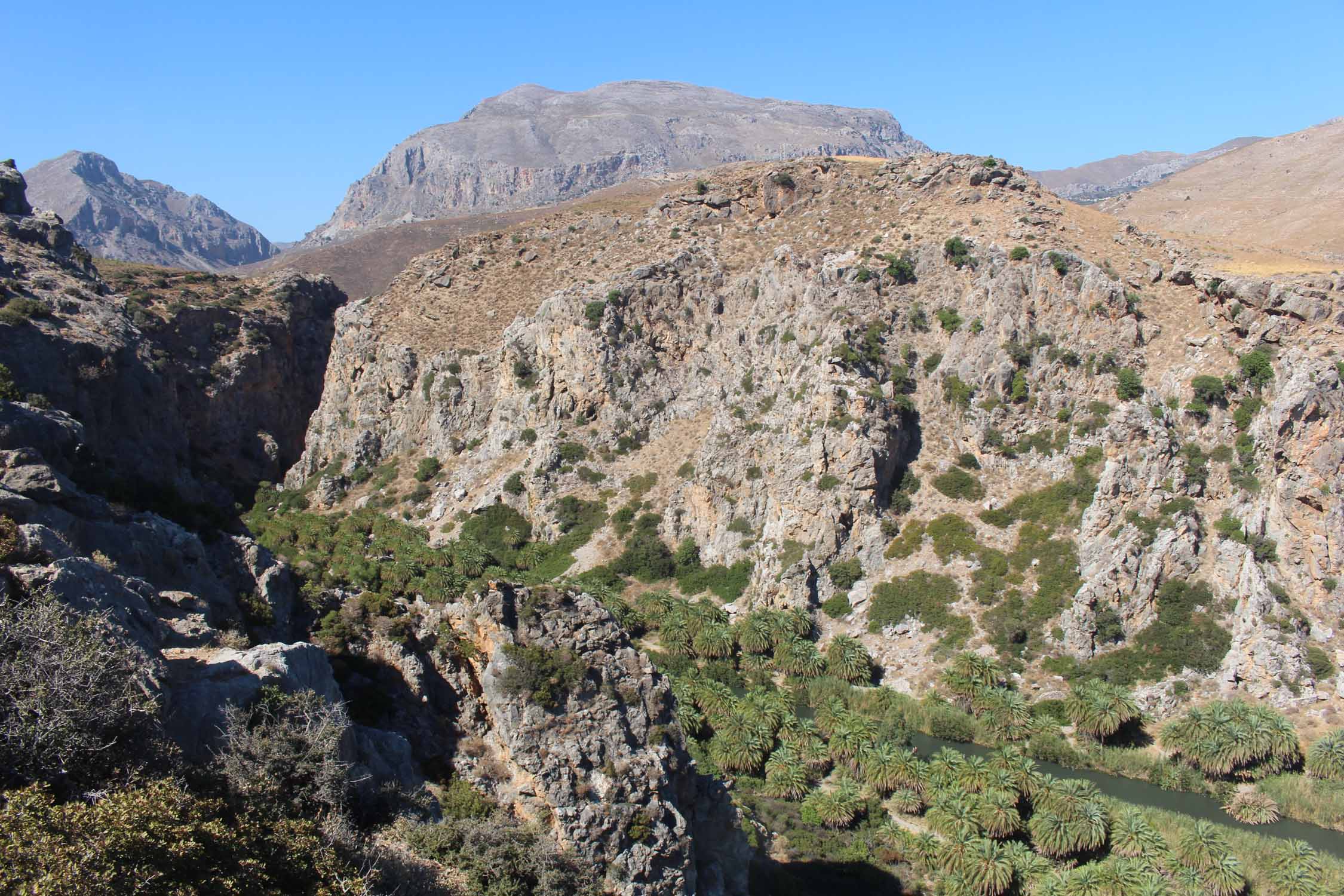 Crète, Preveli, paysage