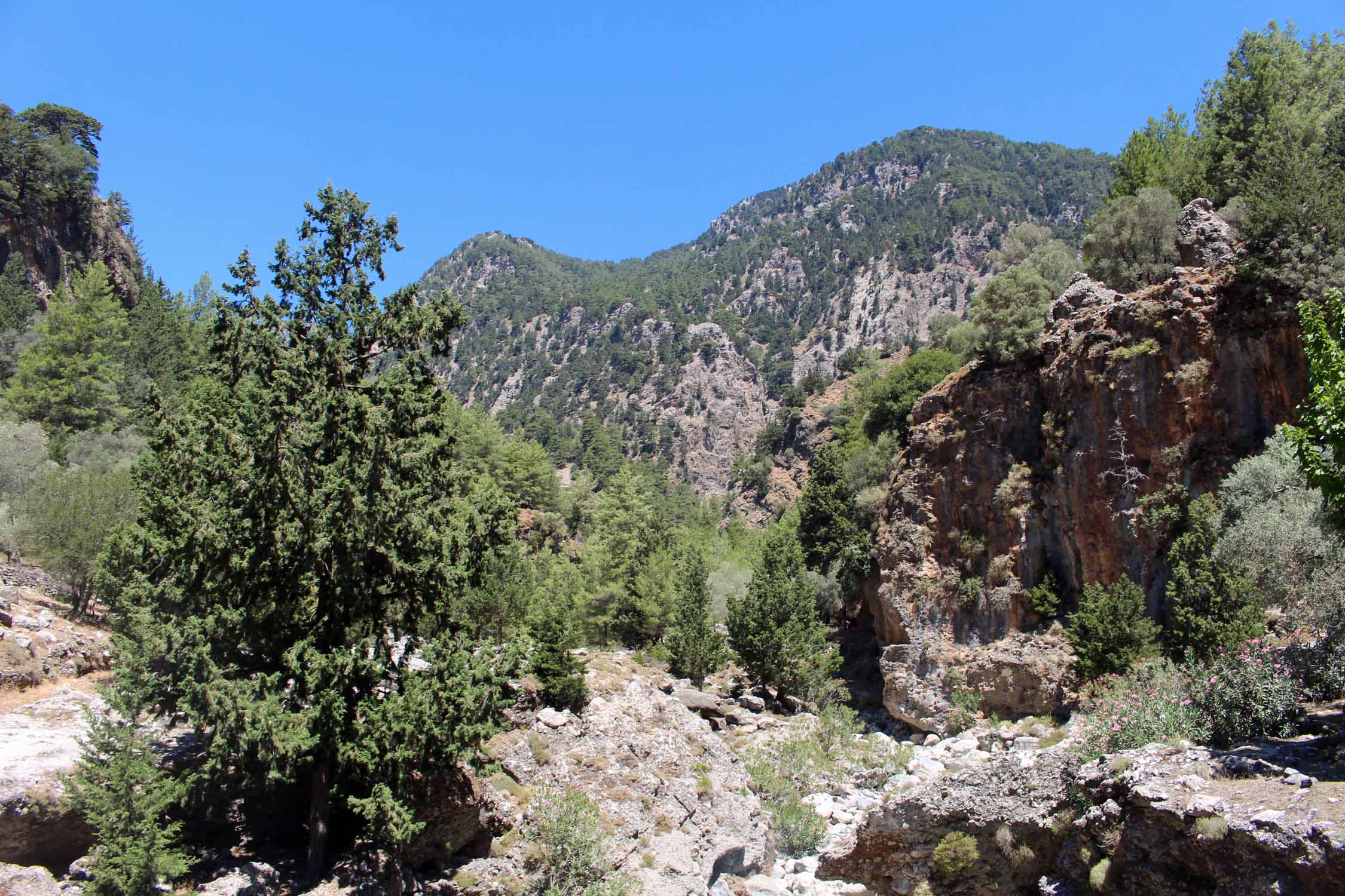 Crète, Gorge de Samaria, paysage