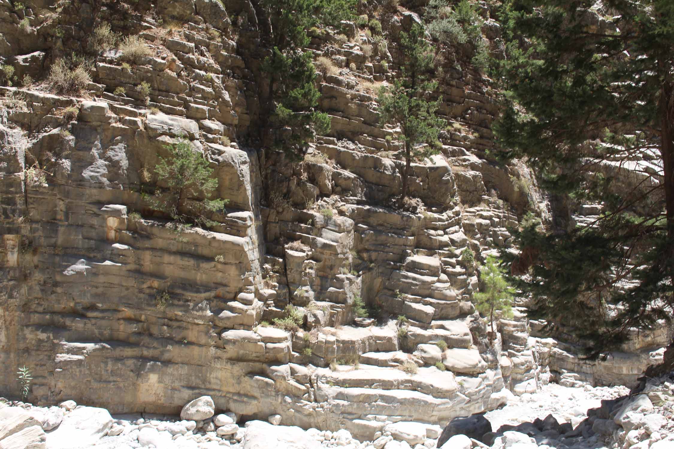 Crète, Gorge de Samaria, rochers