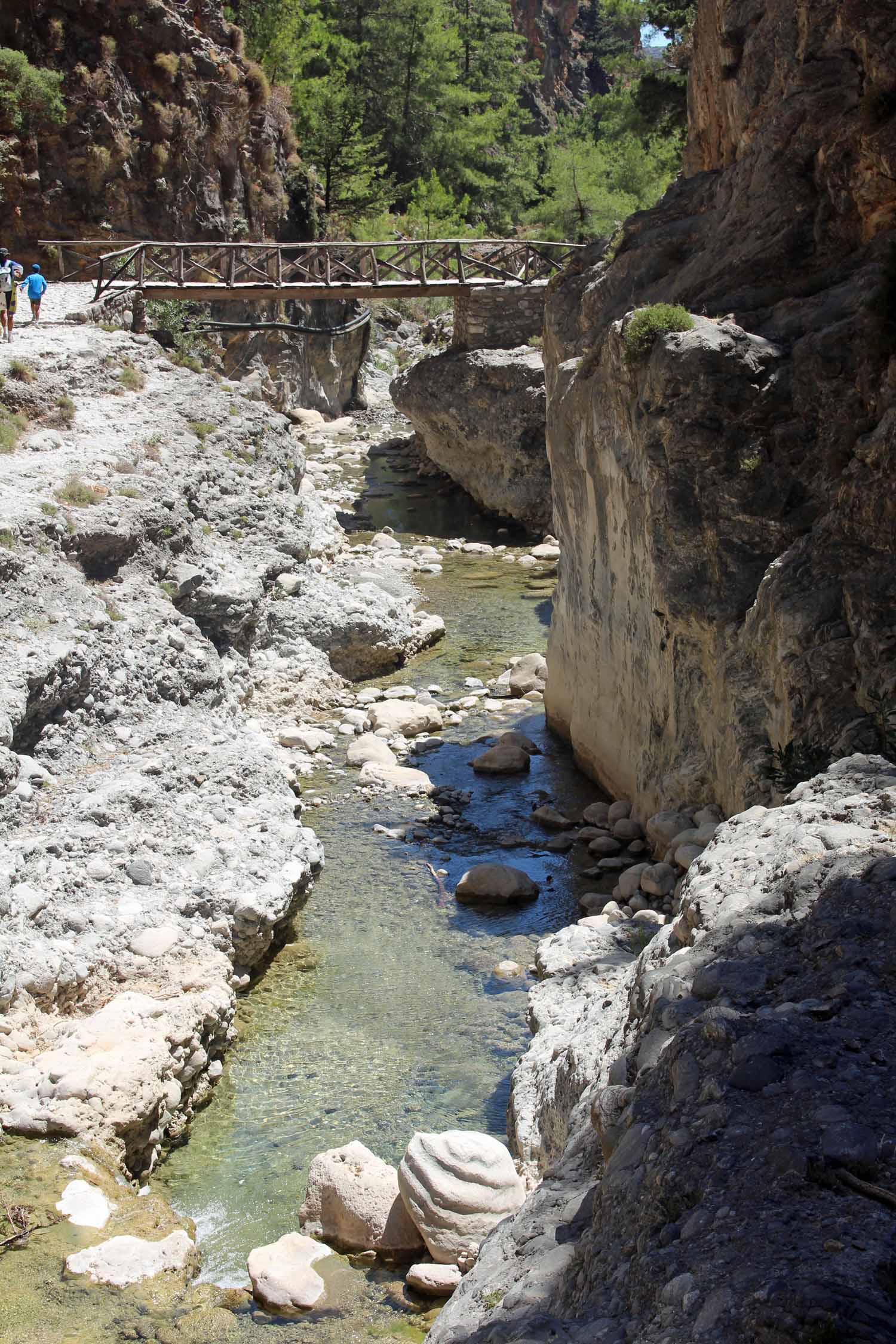 Crète, Gorge de Samaria, pont