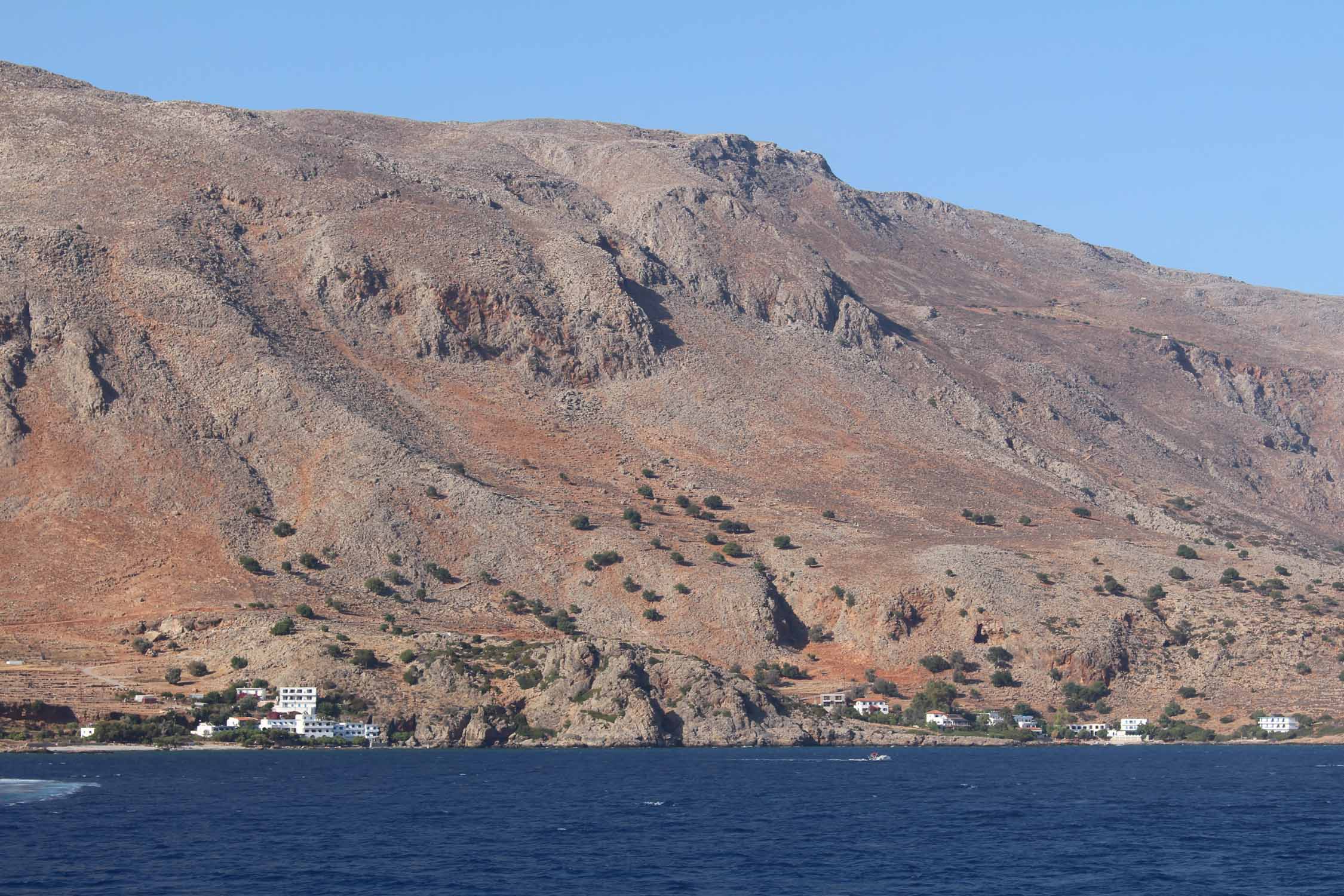 Crète, Loutro, paysage désertique