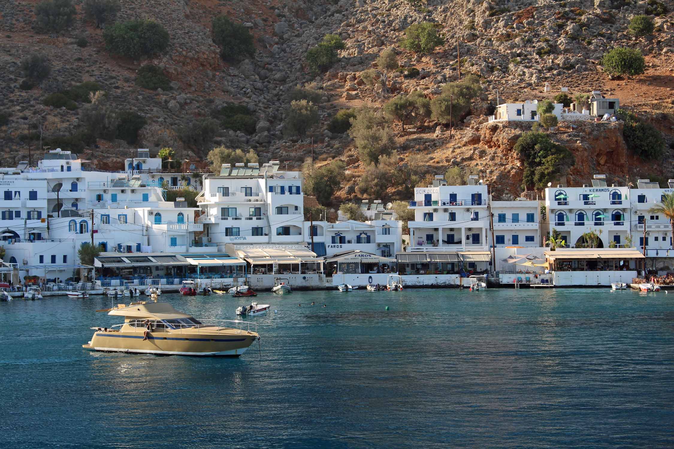 Crète, Loutro, maisons typiques