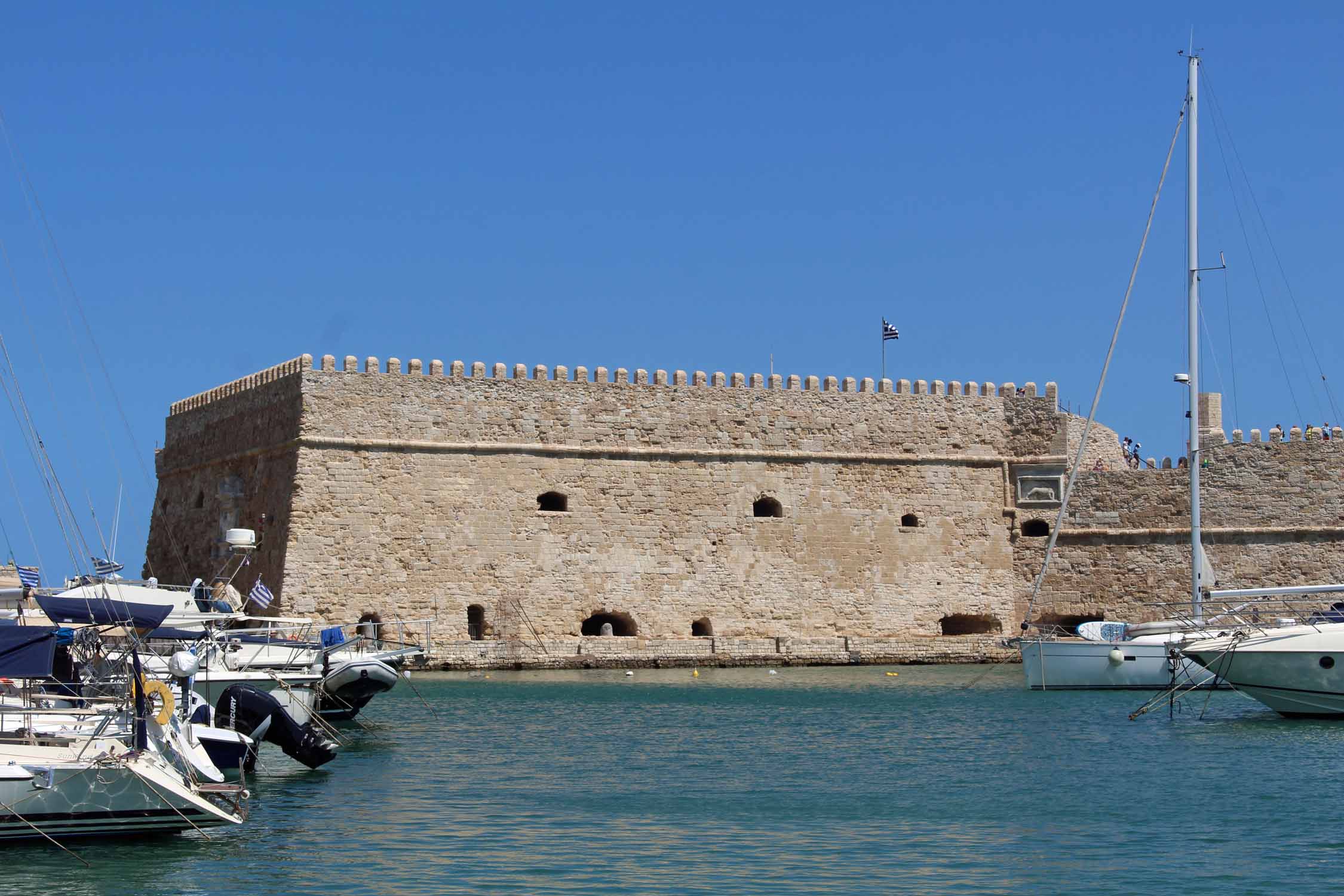 Crète, Héraklion, forteresse, port