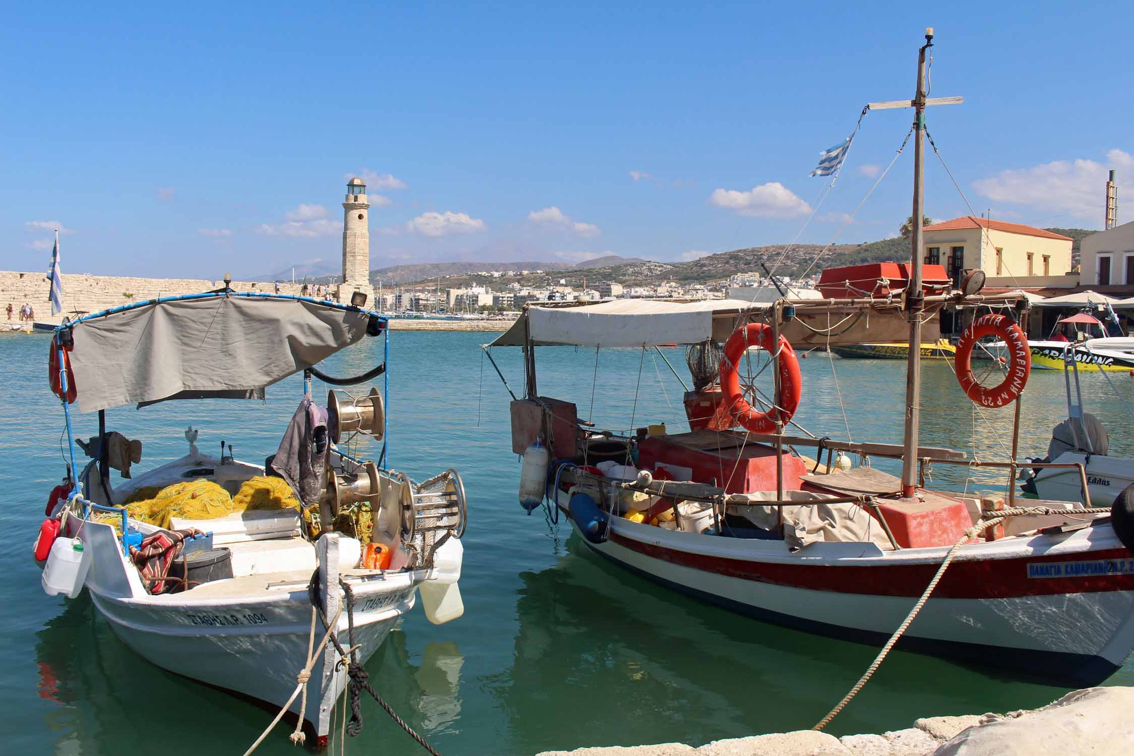 Réthymnon, bateaux de pêche