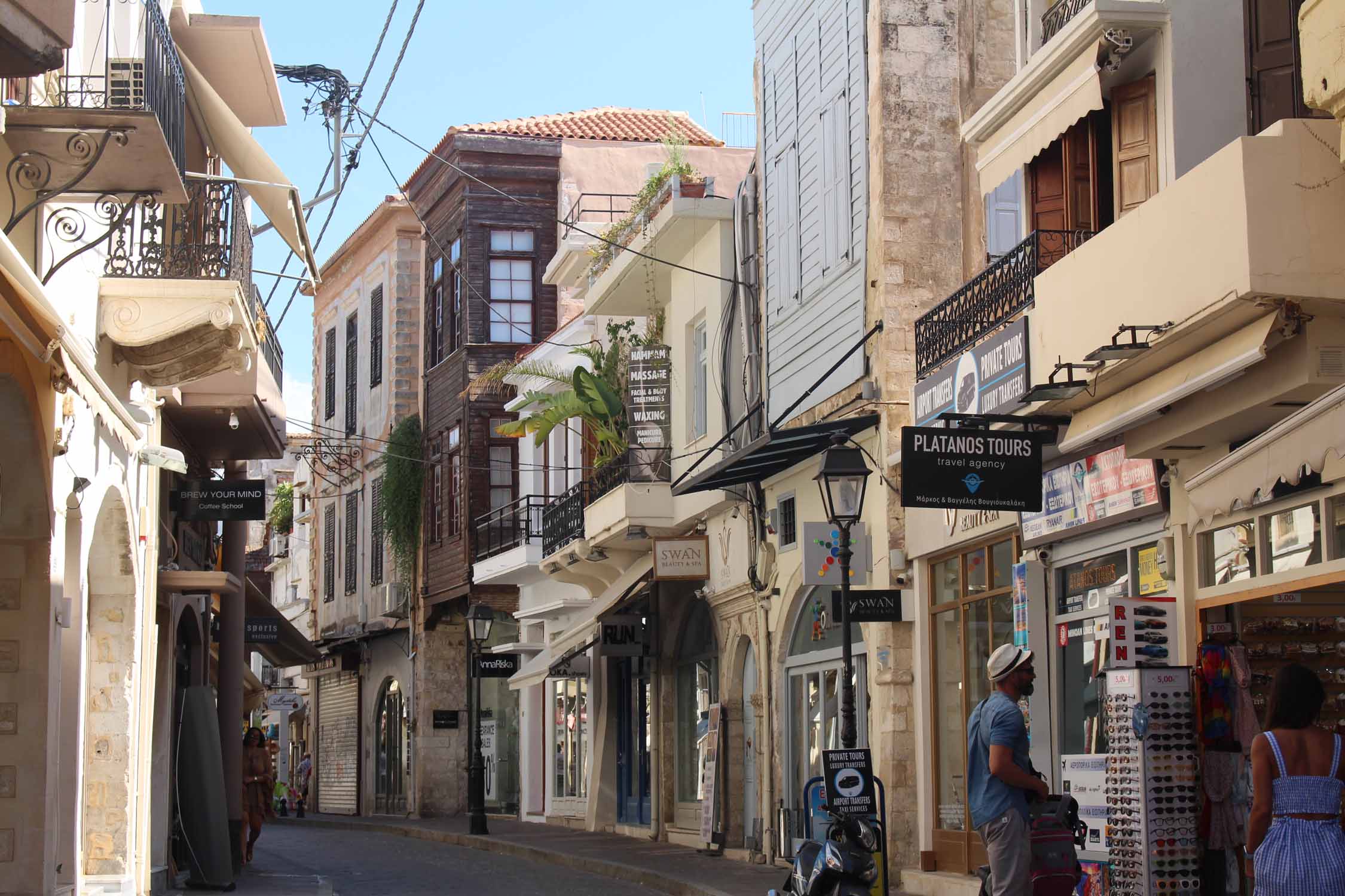 Crète, Réthymnon, ruelle typique