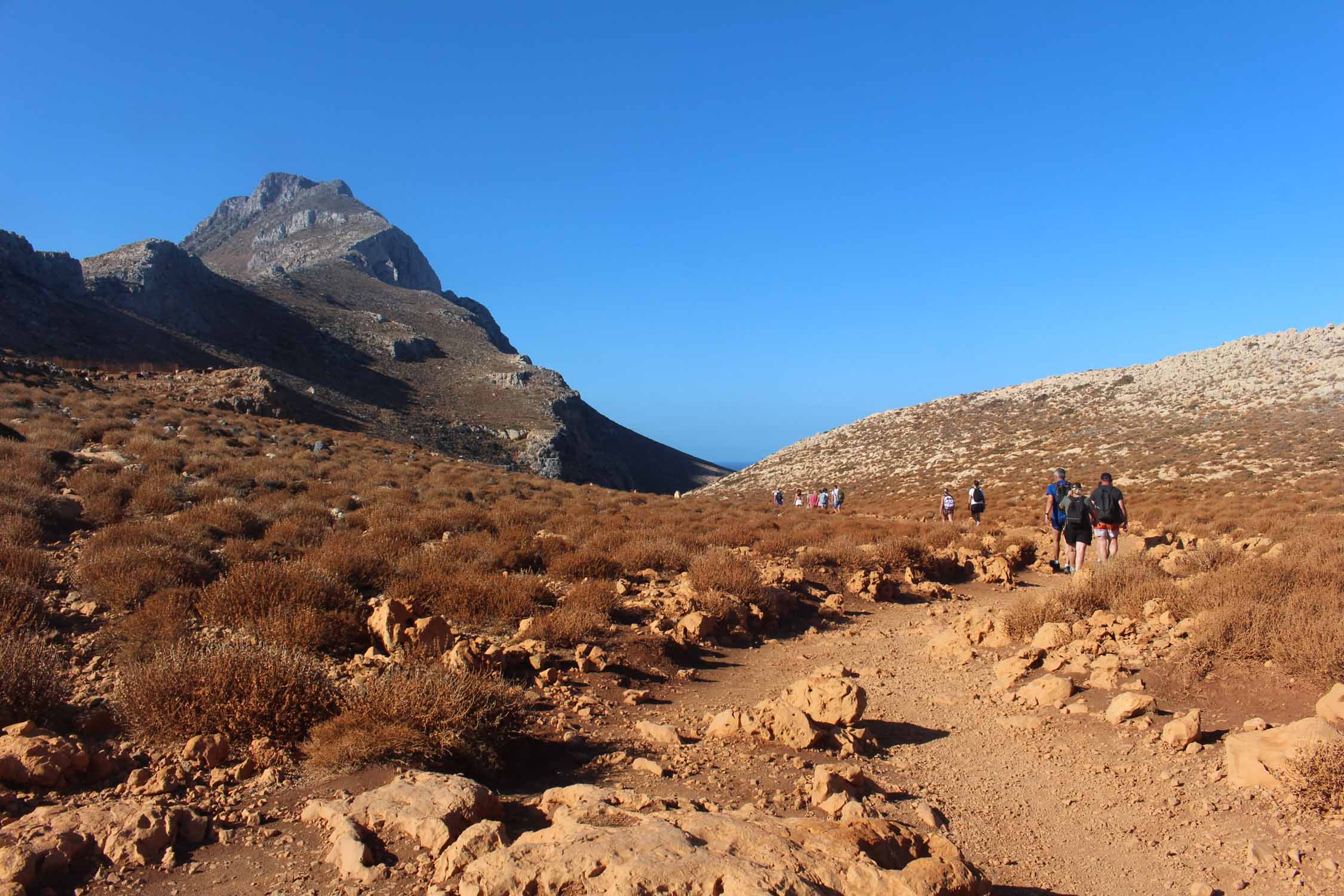 Crète, Balos, montagnes, paysage