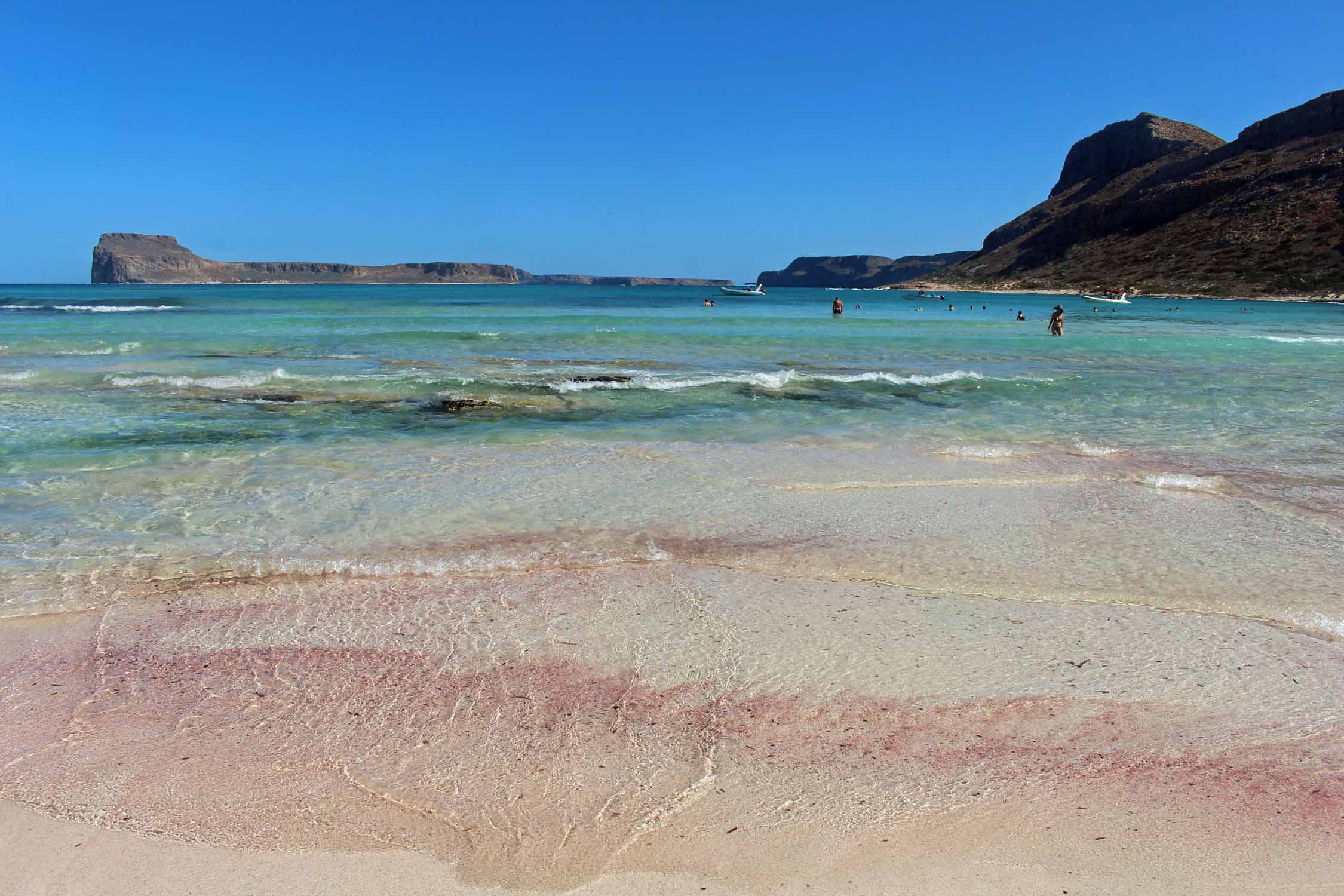 Crète, Balos, sable rose