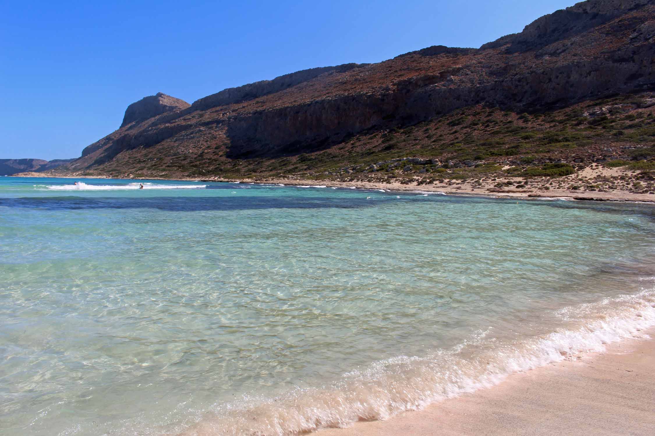 Crète, île de Balos, sable rose