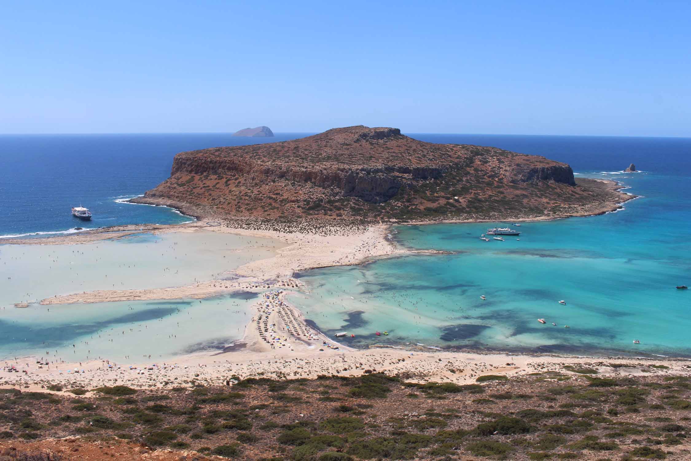 Crète, île de Balos, mer turquoise