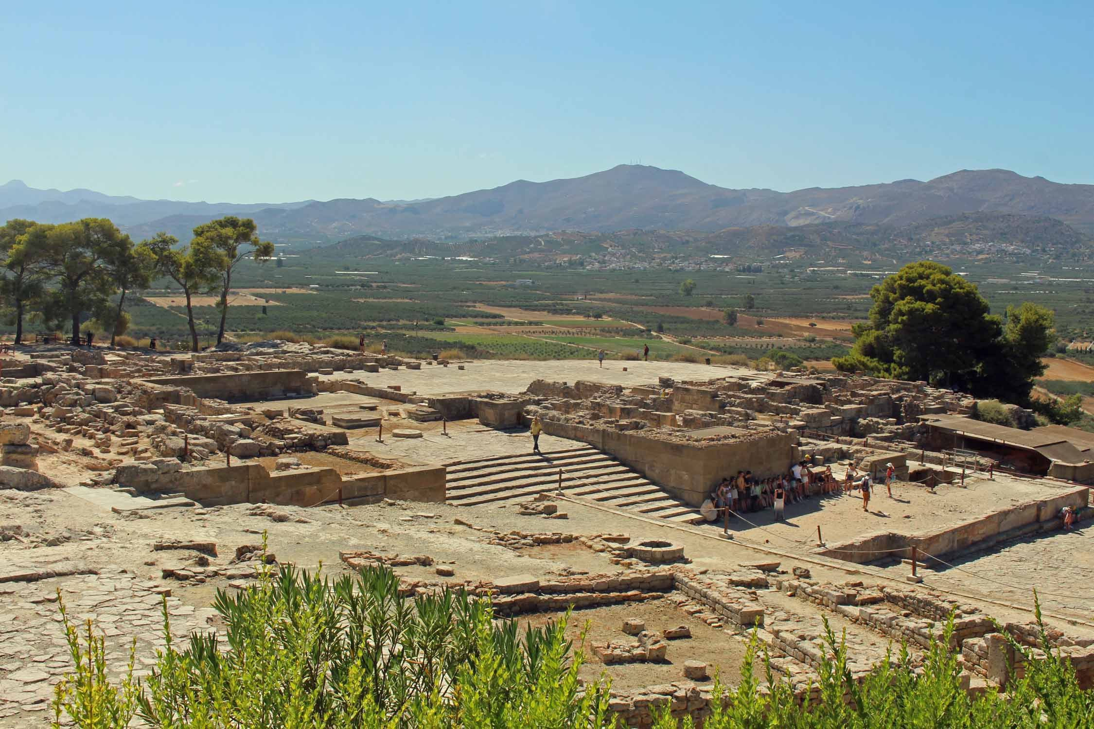 Crète, Phaistos, entrée du temple