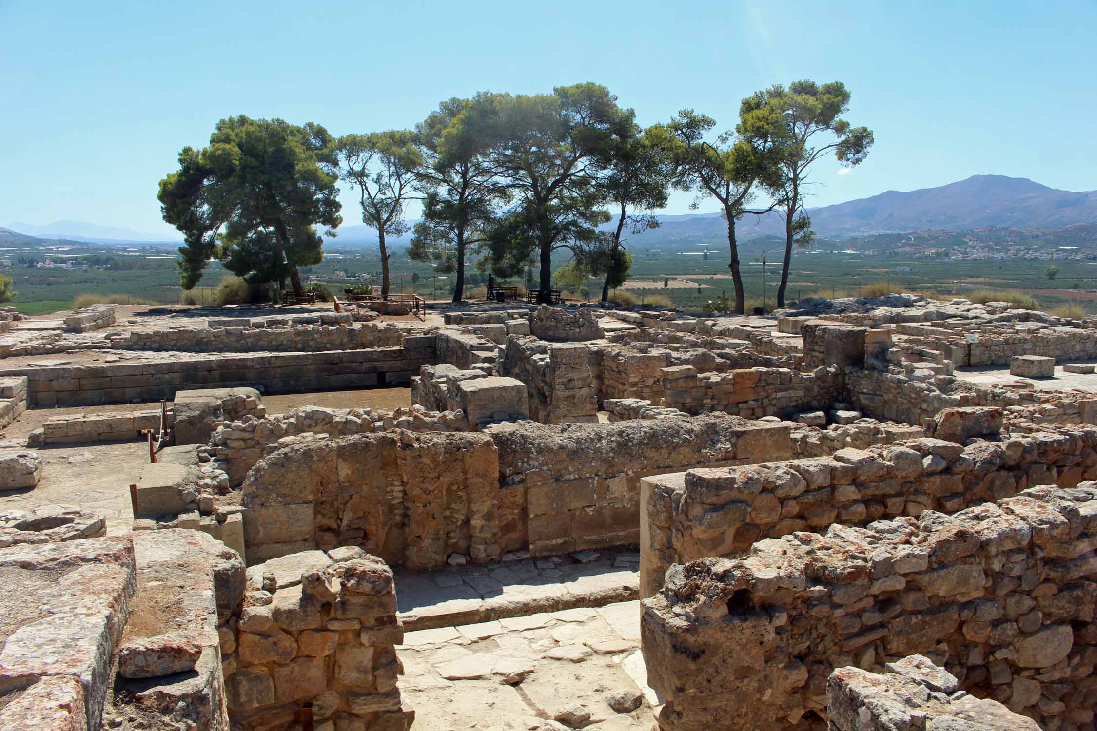 Crète, Phaistos, temple, ruines