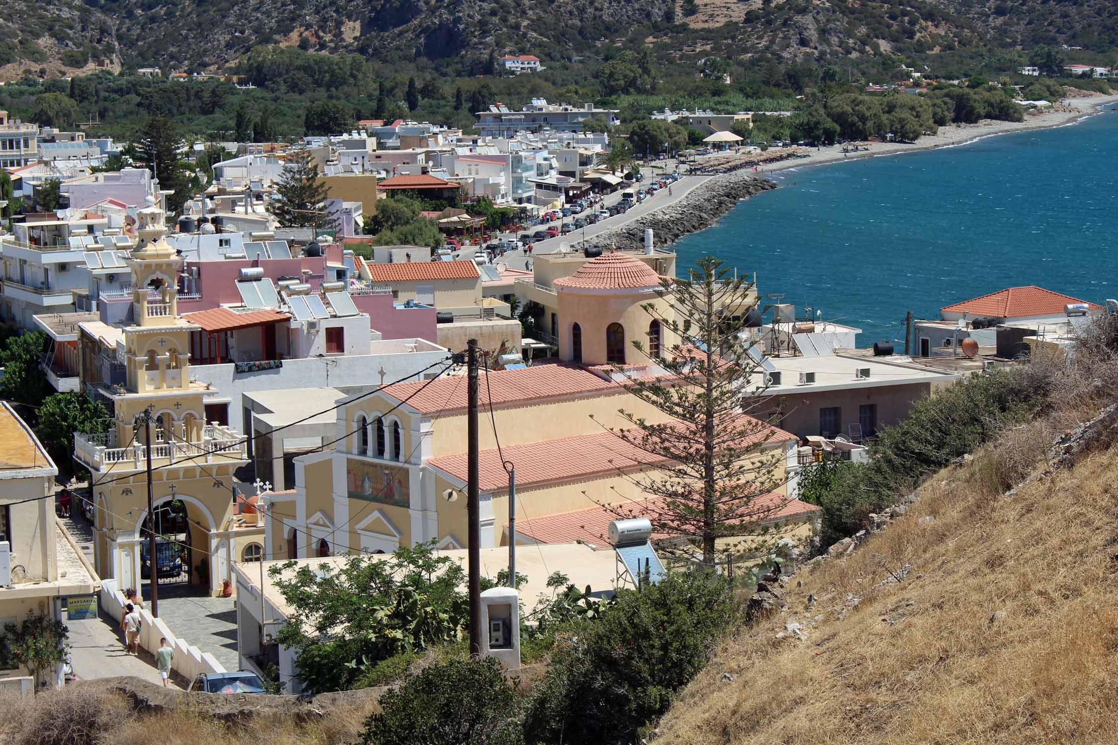 Crète, Paleochora, panorama