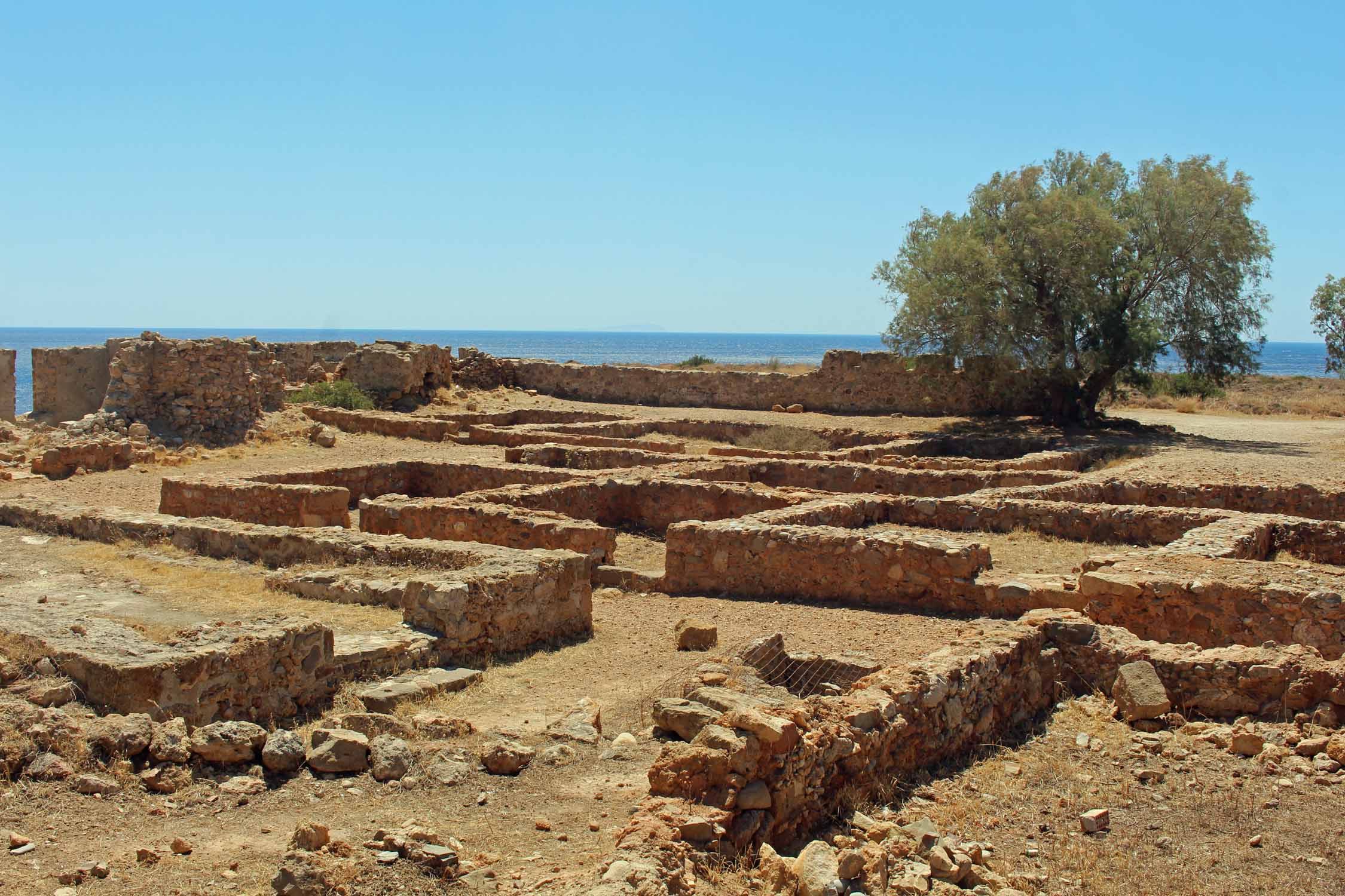 Crète, Paleochora, château, ruines