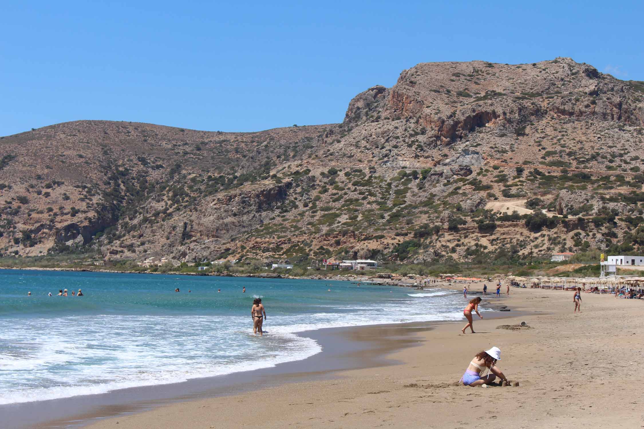 Crète, Paleochora, plage