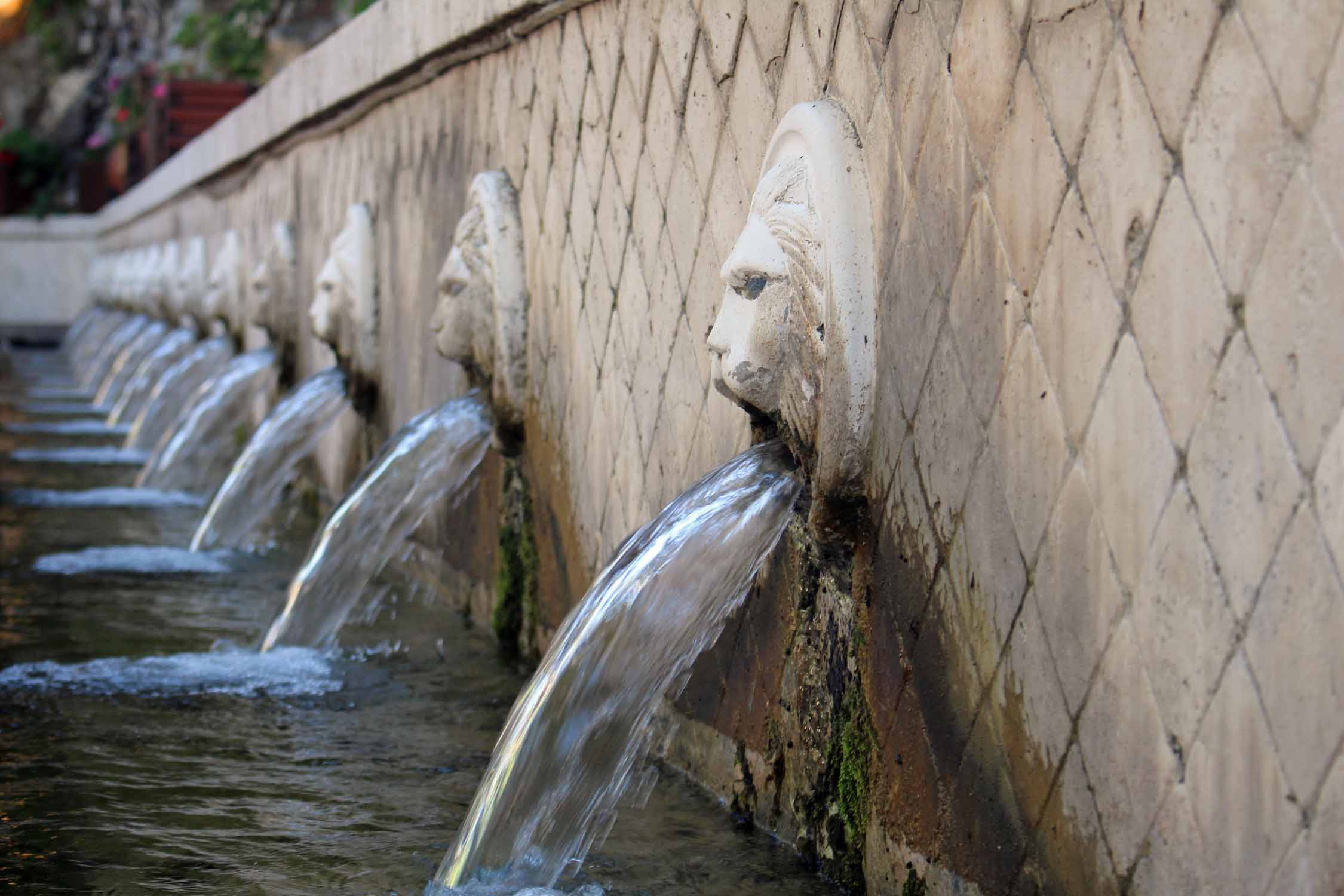 Crète, Spili, fontaine des Lions