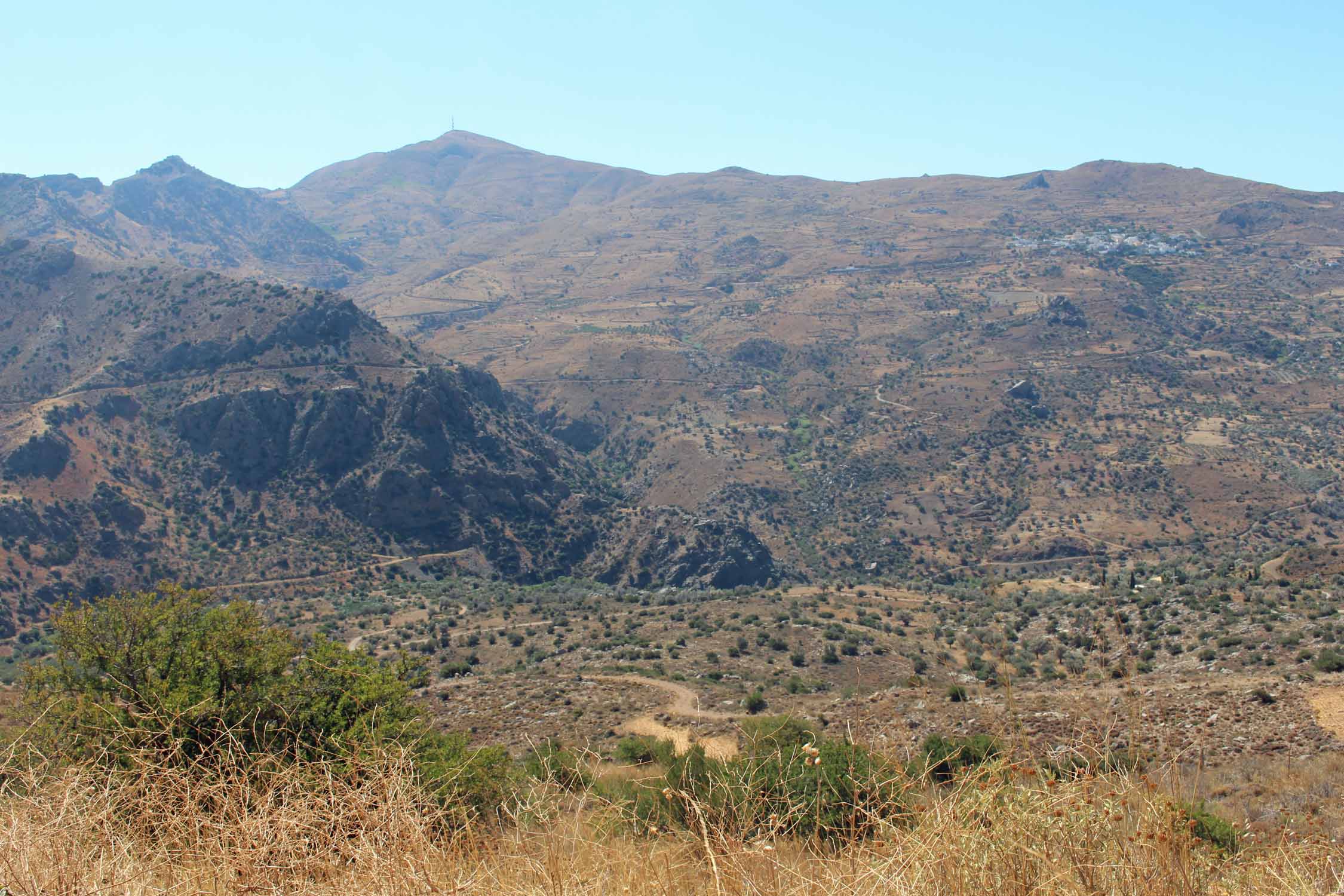 Crète, Akoumia, panorama