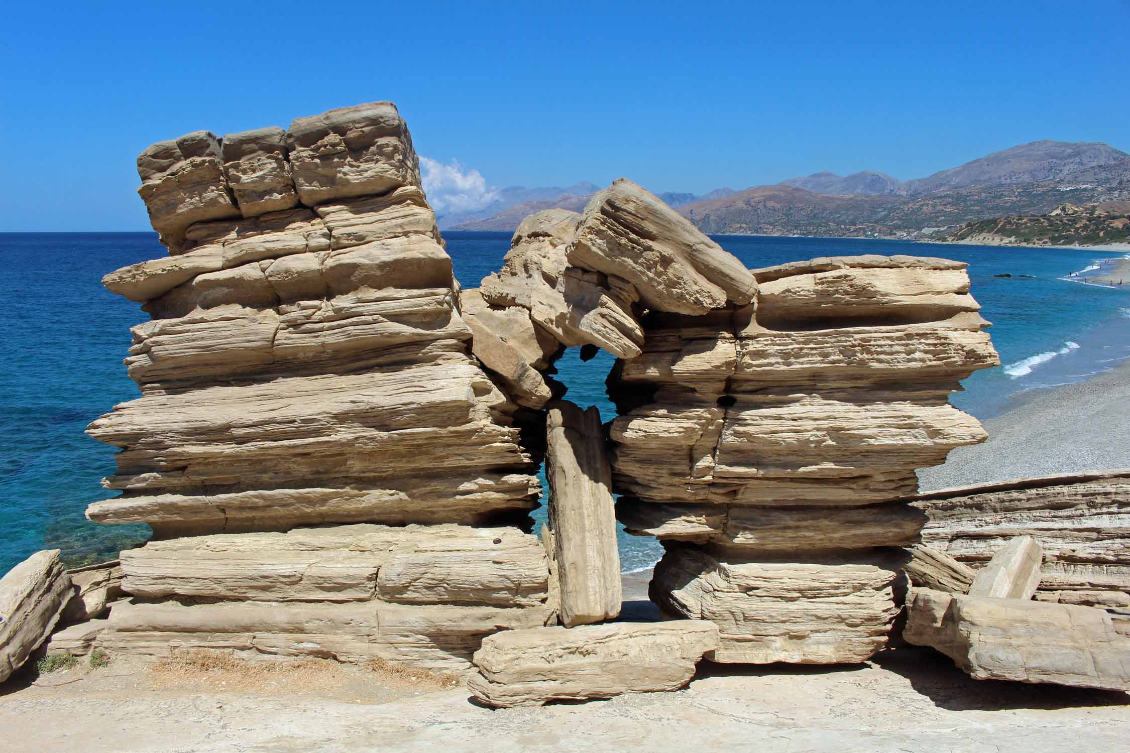 Crète, Triopetra, paysage, mer