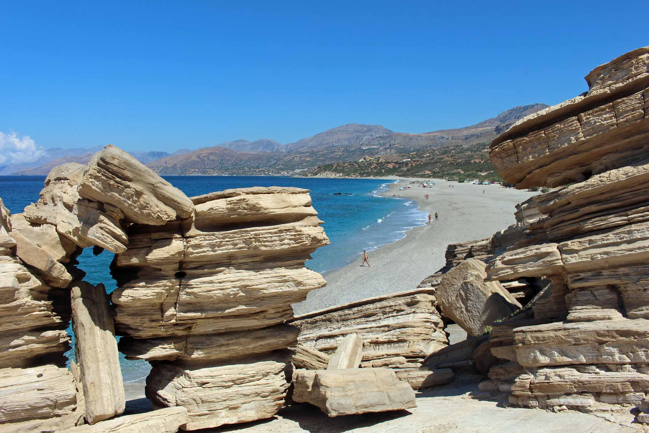 Triopetra, paysage, mer