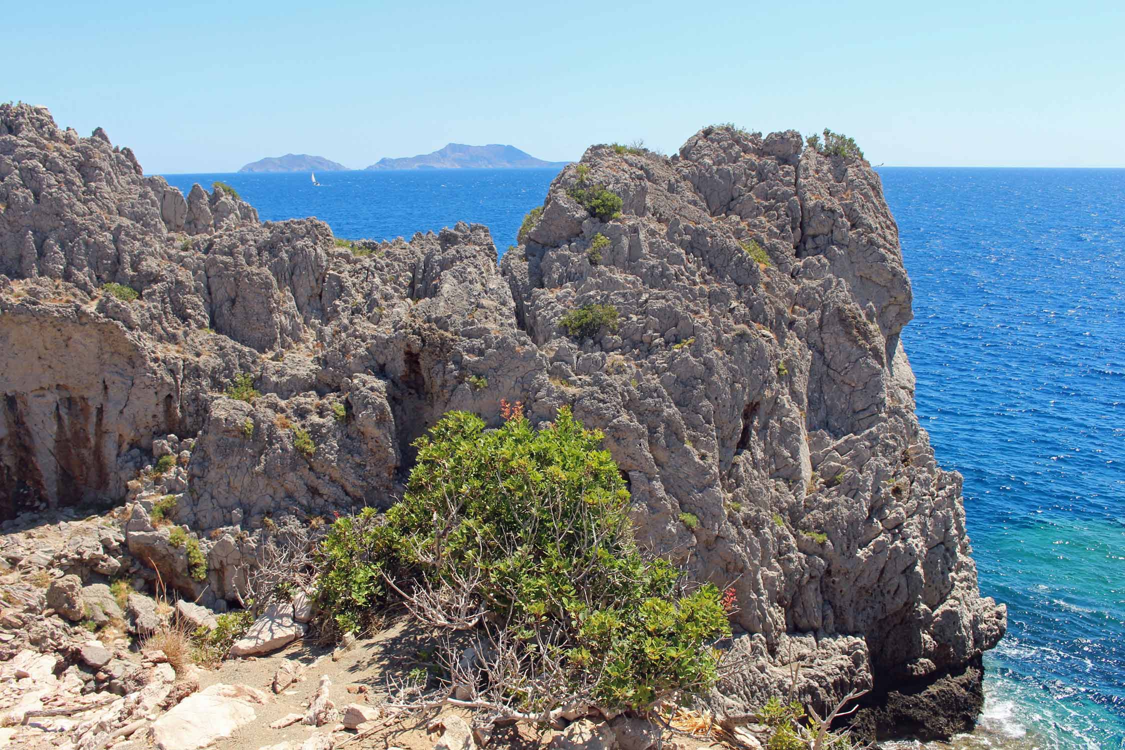 Crète, Agios Pavlos, rochers