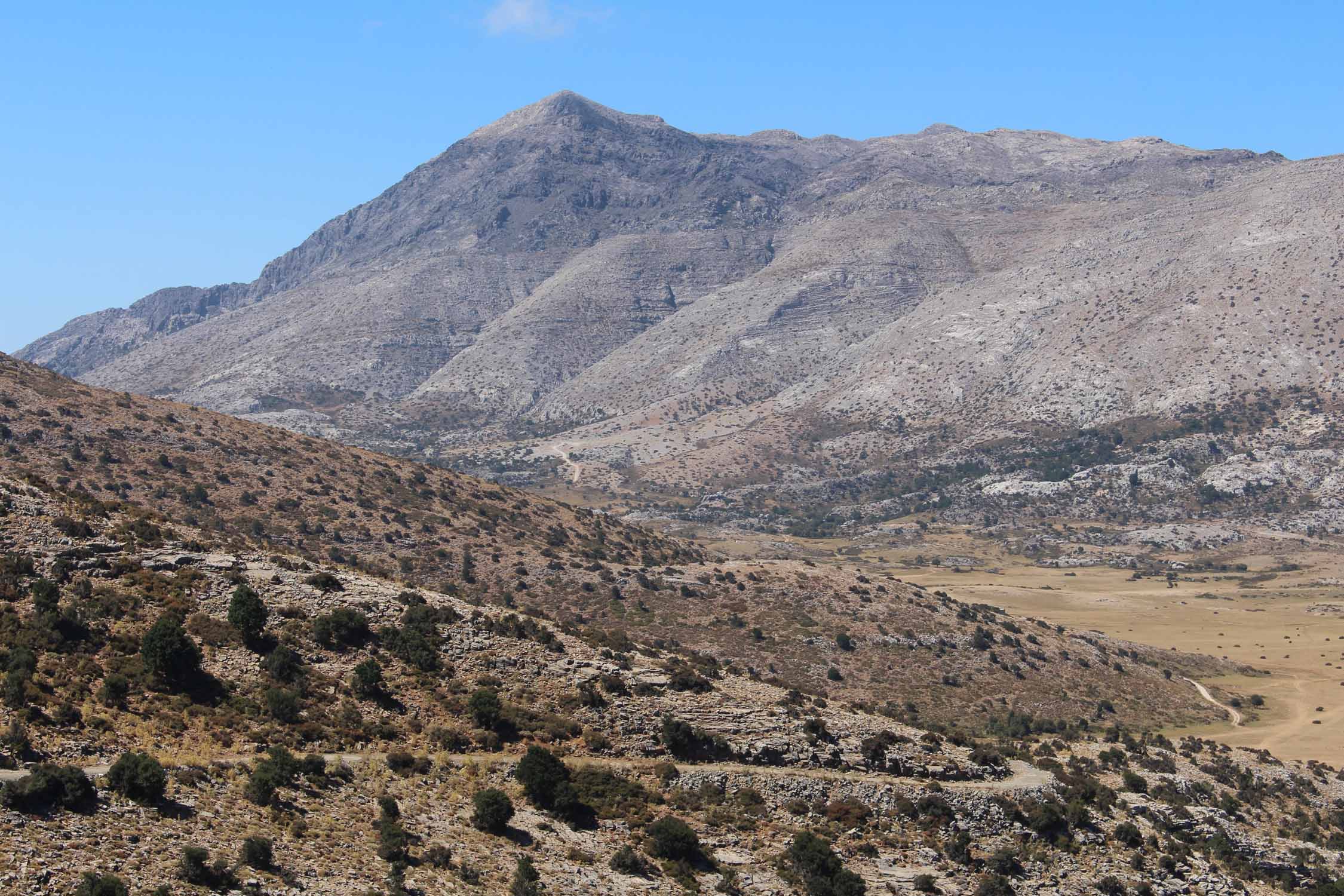 Crète, plaine de Nida, panorama