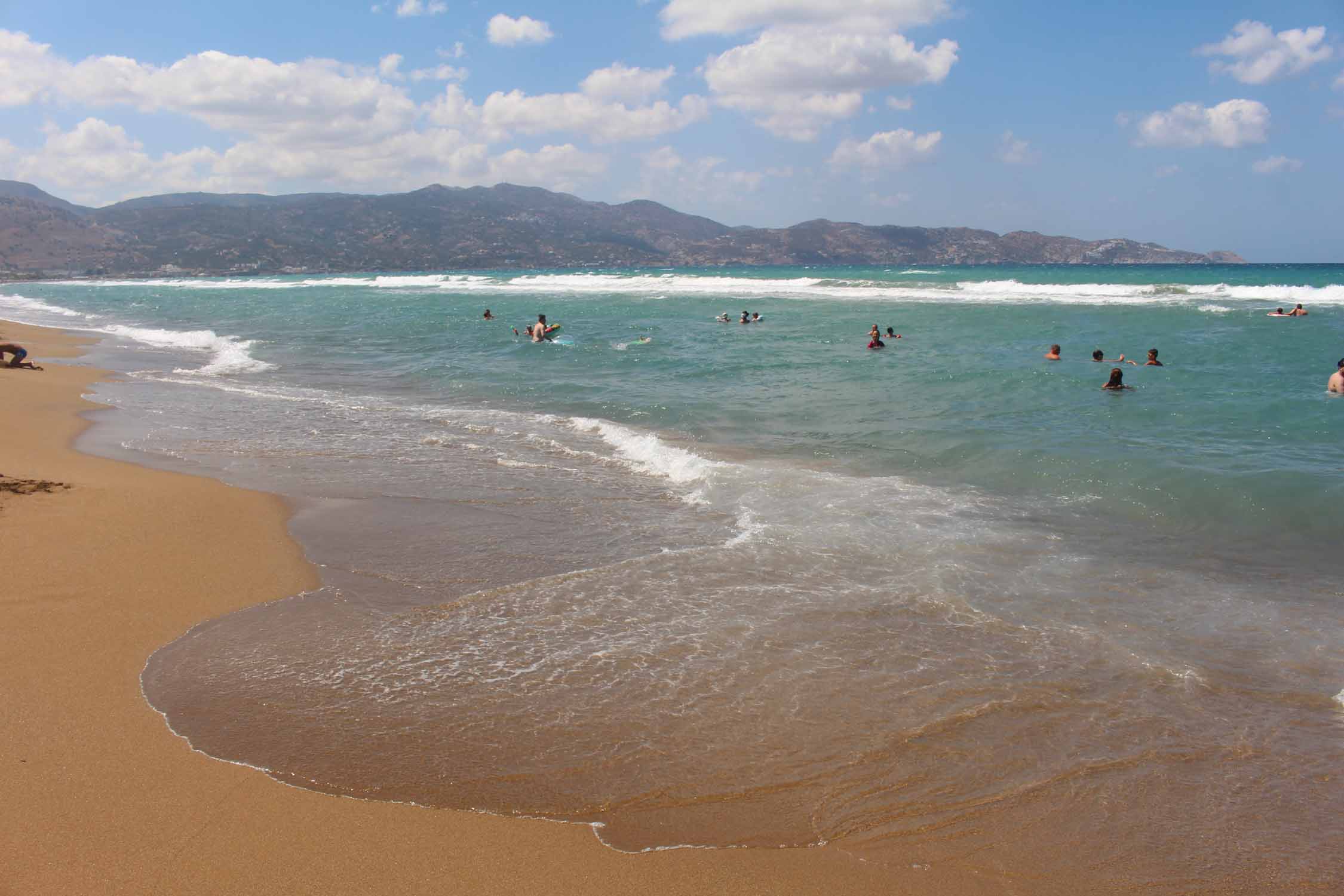 Crète, plage d'Ammoudara, paysage