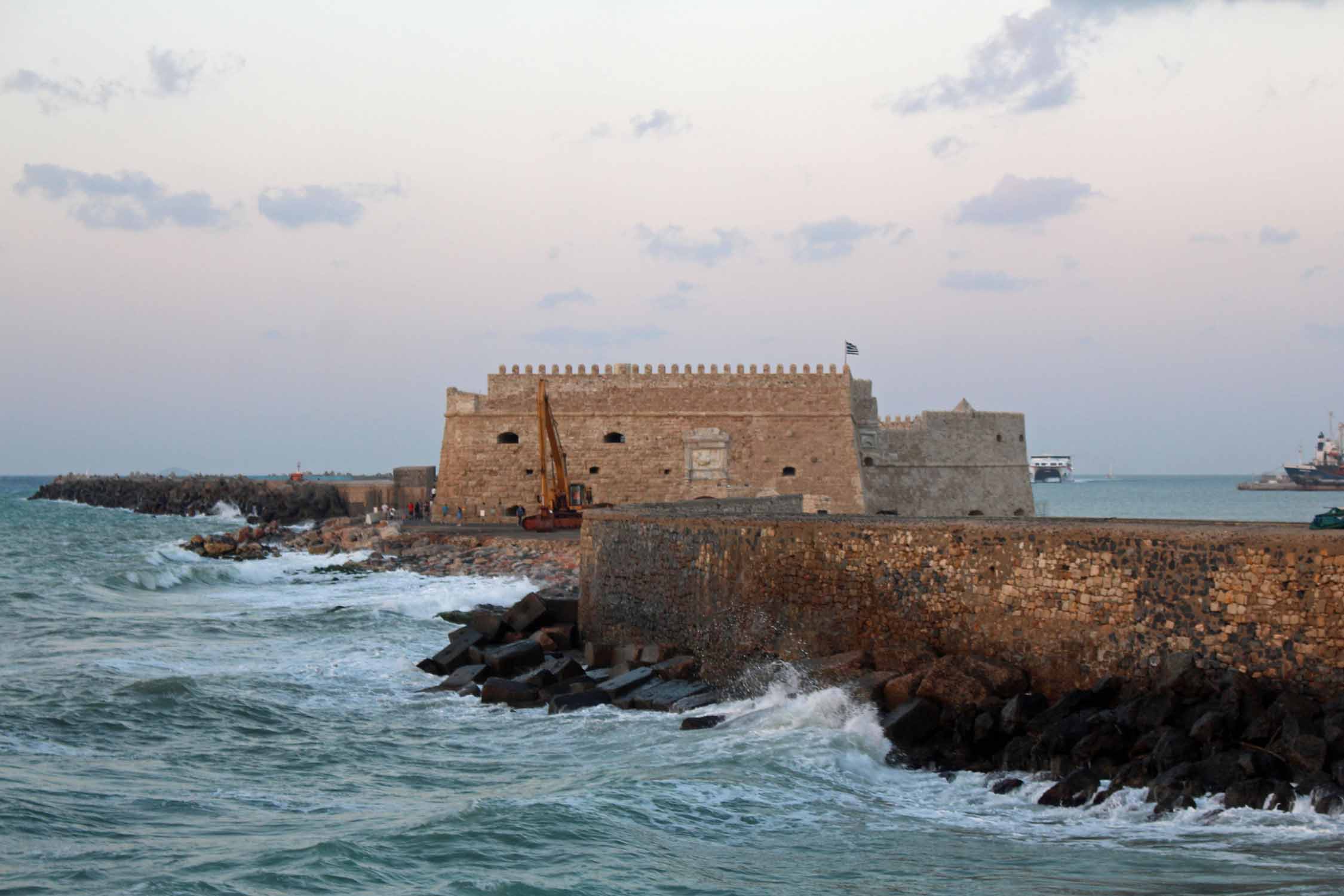 Crète, Héraklion, forteresse, mer