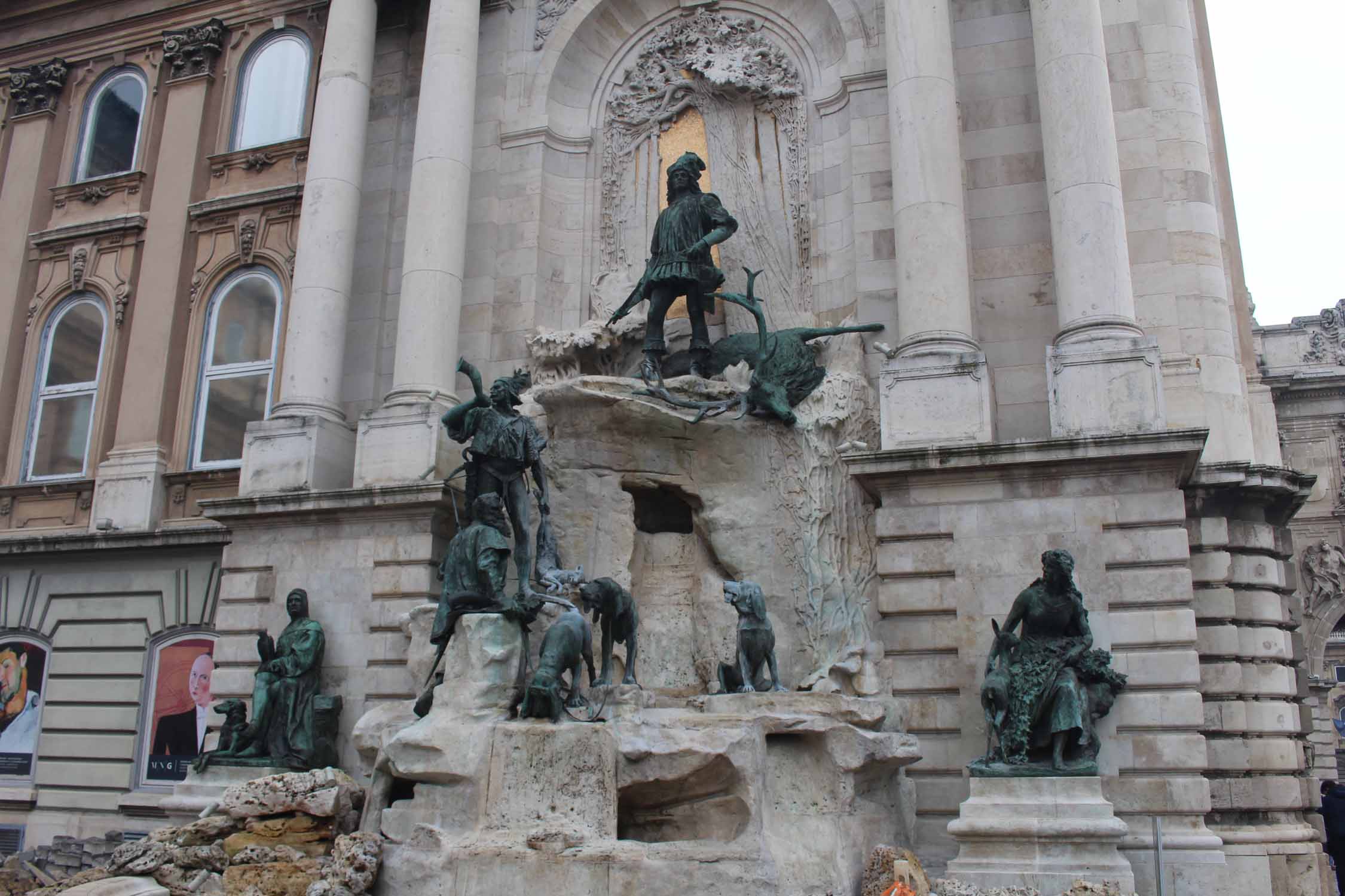 Budapest, fontaine du roi Mathias