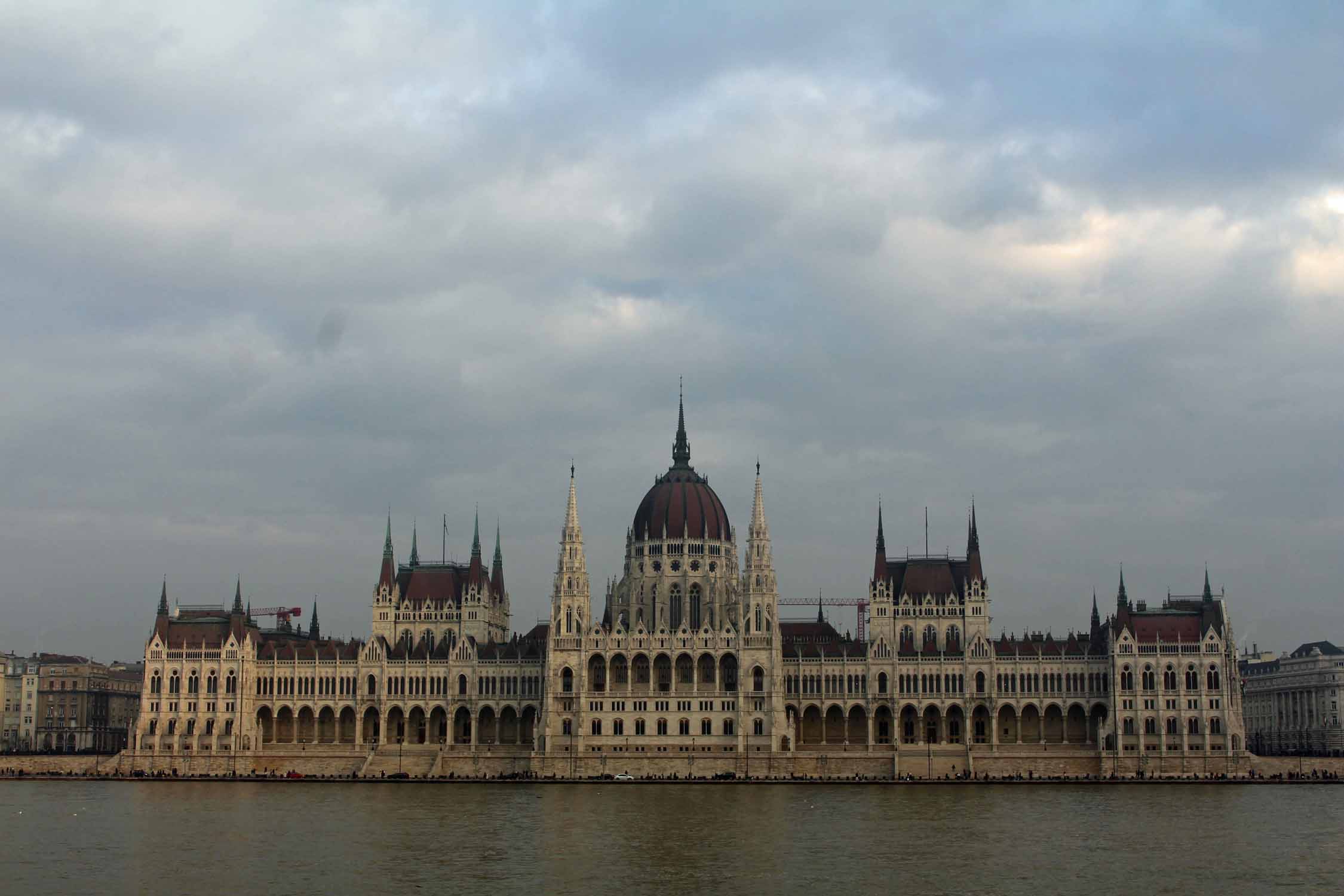 Budapest, Parlement, nuages