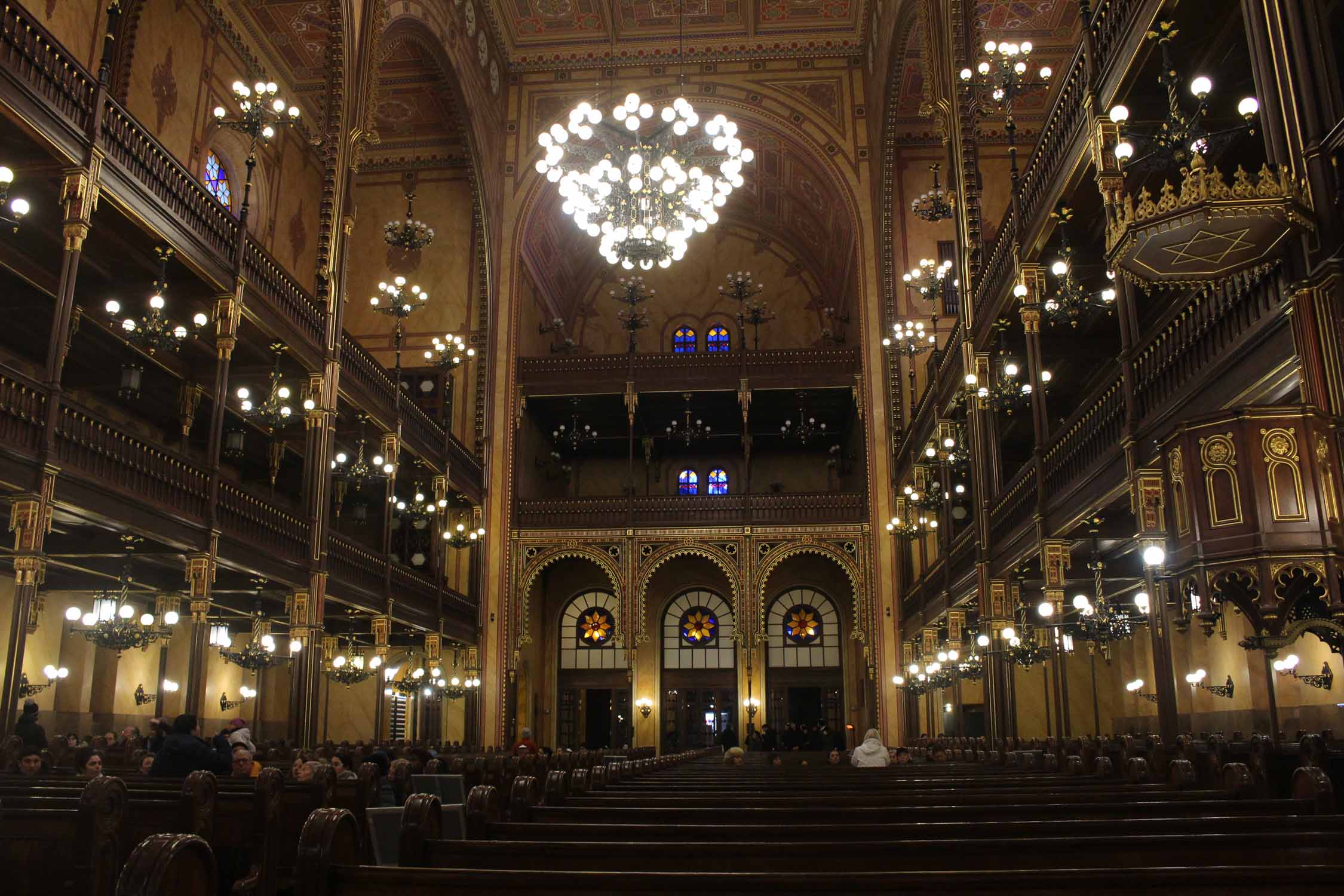 Budapest, grande Synagogue, intérieur