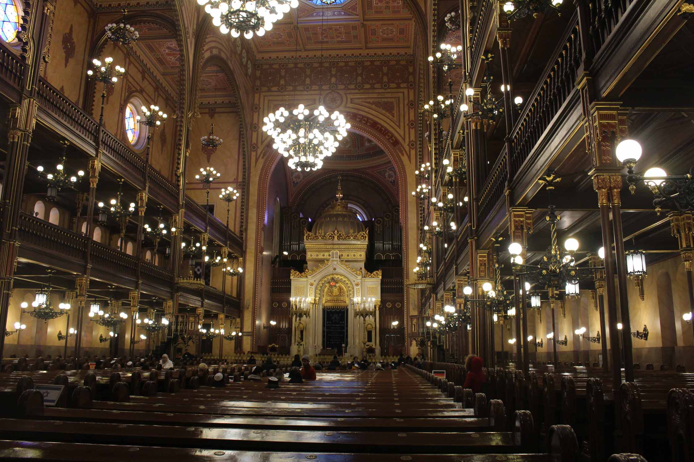 Budapest, grande Synagogue, intérieur,  Arche sainte